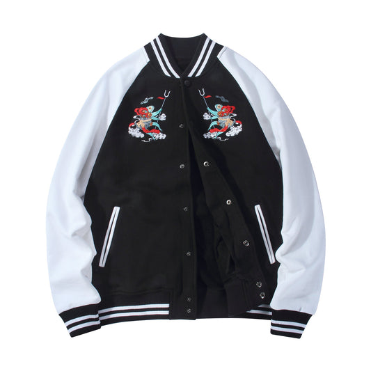 KH3002 Frog Embroidery Jacket - Concordia Style Boutique