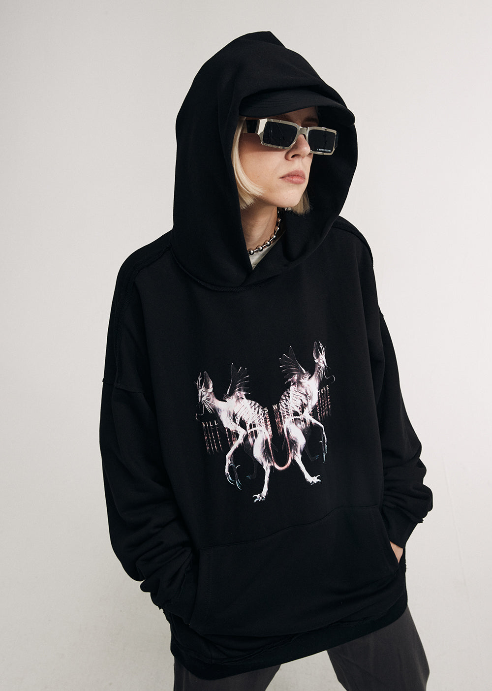Flying Devil Cats Hoodie - Concordia Style Boutique