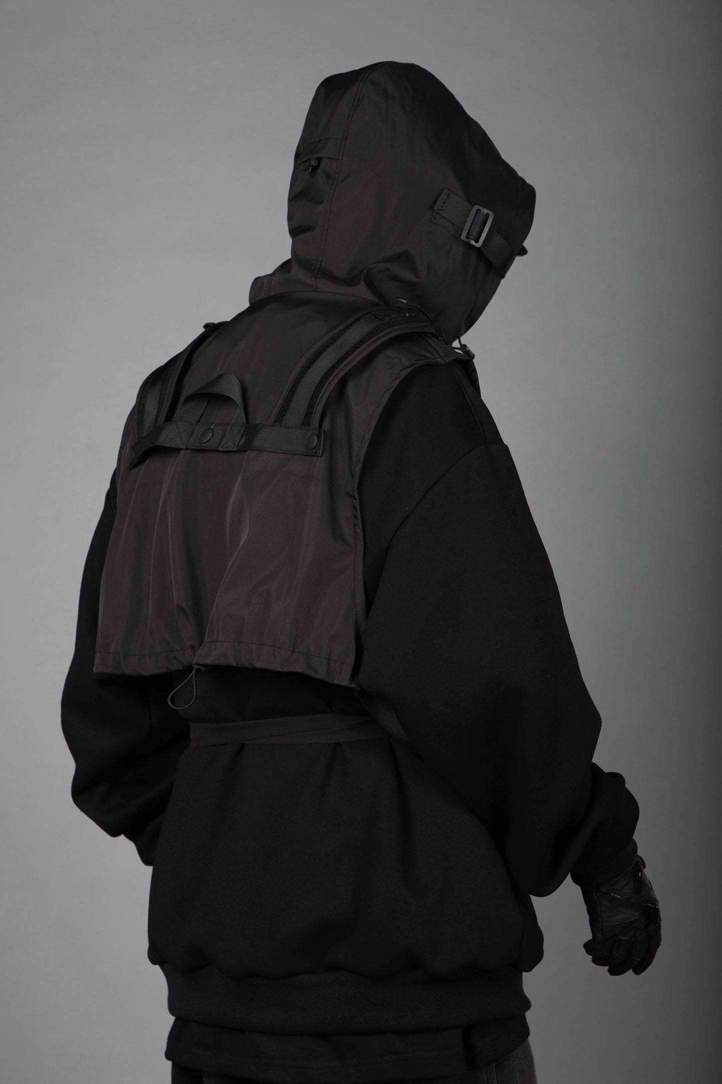 HiH34 Black Tech Guard Hoodie - Concordia Style Boutique