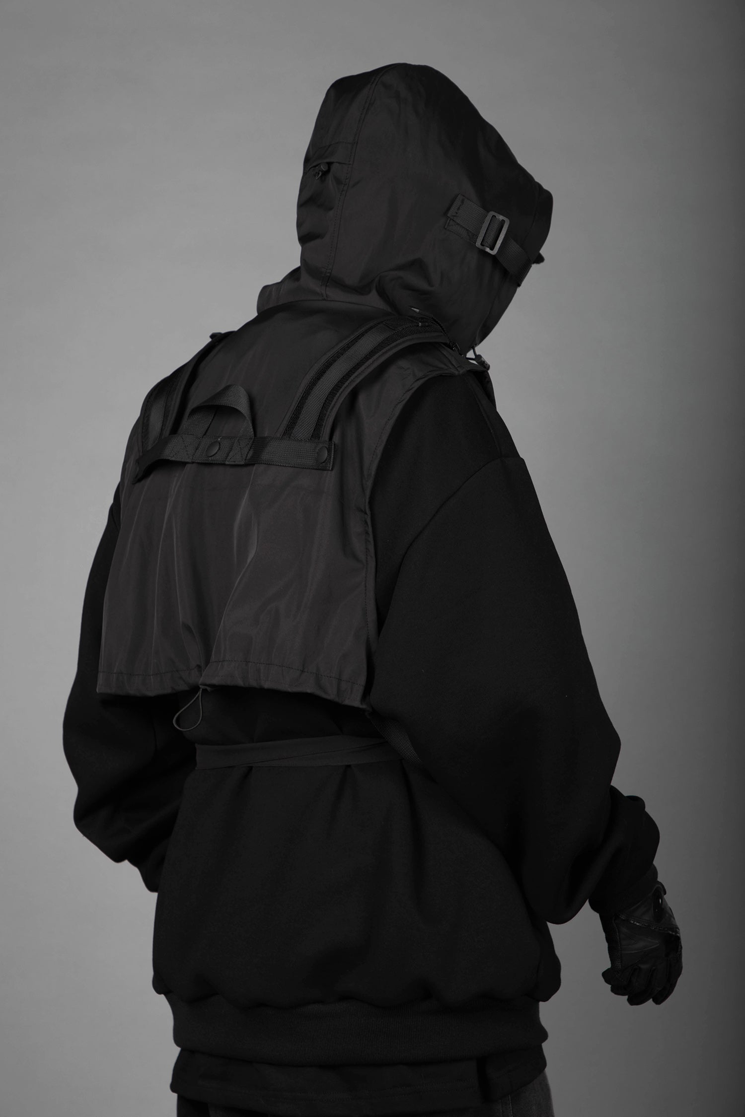 HiH34 Black Tech Guard Hoodie - Concordia Style Boutique