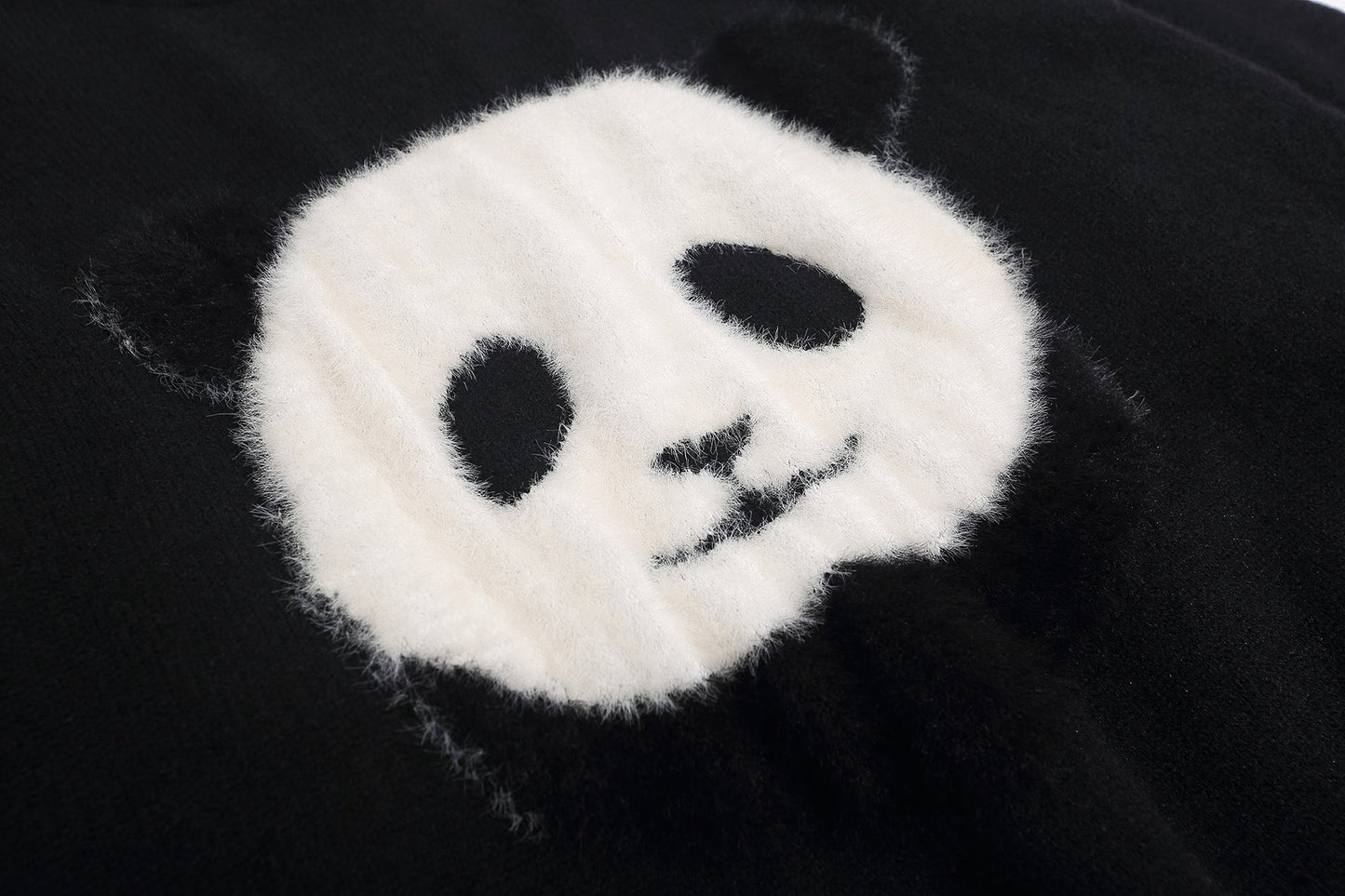YE429 Furry Panda Crew - Concordia Style Boutique
