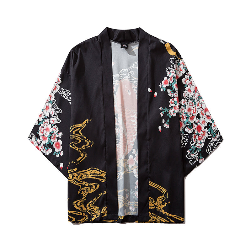 YC6007 Fish in Spring Kimono - Concordia Style Boutique