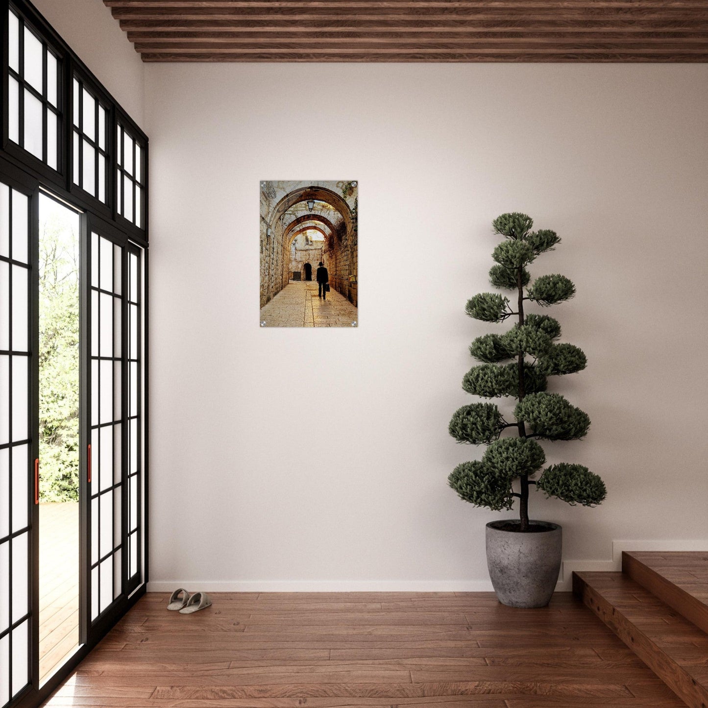 "Walk Through the Ancient Pathways of Jerusalem" Acrylic Print