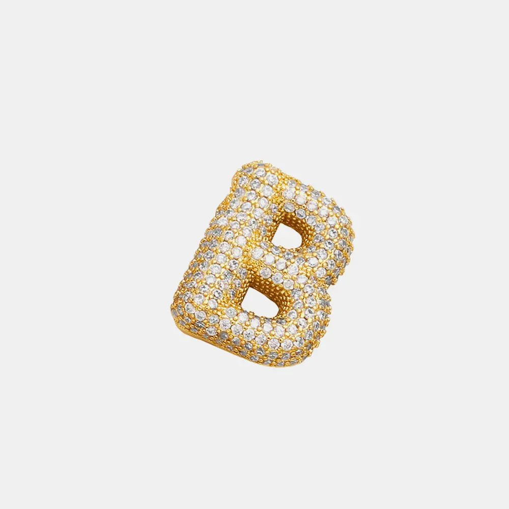 EmberLuxe "Glimmer" Bubble Letter Pendant (A-K)