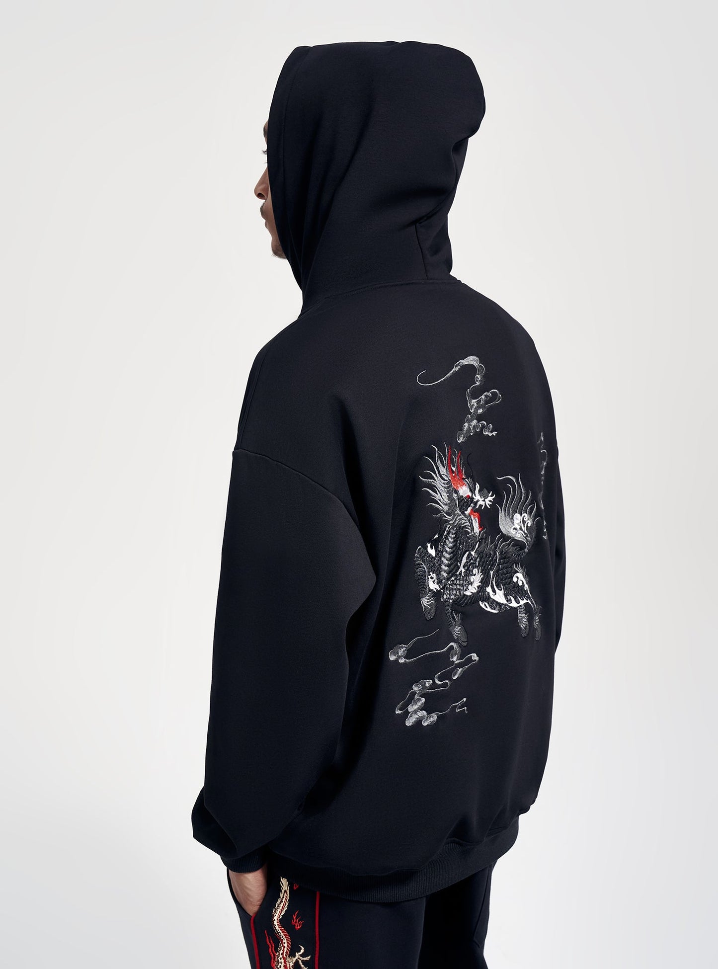 KH9102 Kirin Embroidery Hoodie - Concordia Style Boutique