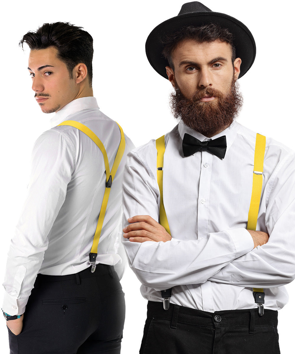 Vittorio Farina Men's Convertible Suspender in Gift Box: 70% Polyester & 30% Elastomer - Concordia Style Boutique