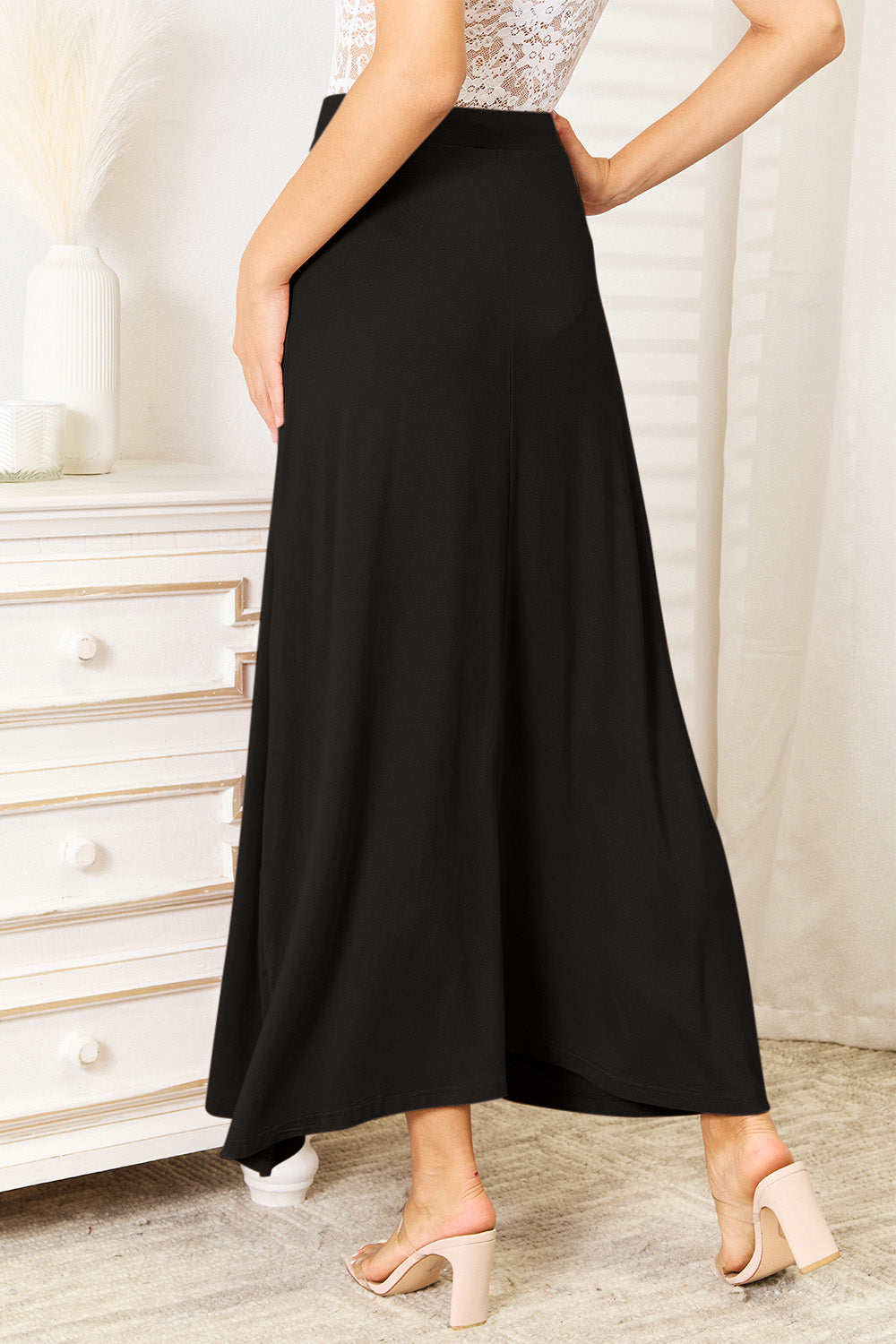 Double Take - Full Size Soft Rayon Drawstring Waist Maxi Skirt Rayon - Premium Full Size Soft Rayon Drawstring Waist Maxi Skirt Rayon from Concordia Style Boutique - Just $25.74! Shop now at Concordia Style Boutique