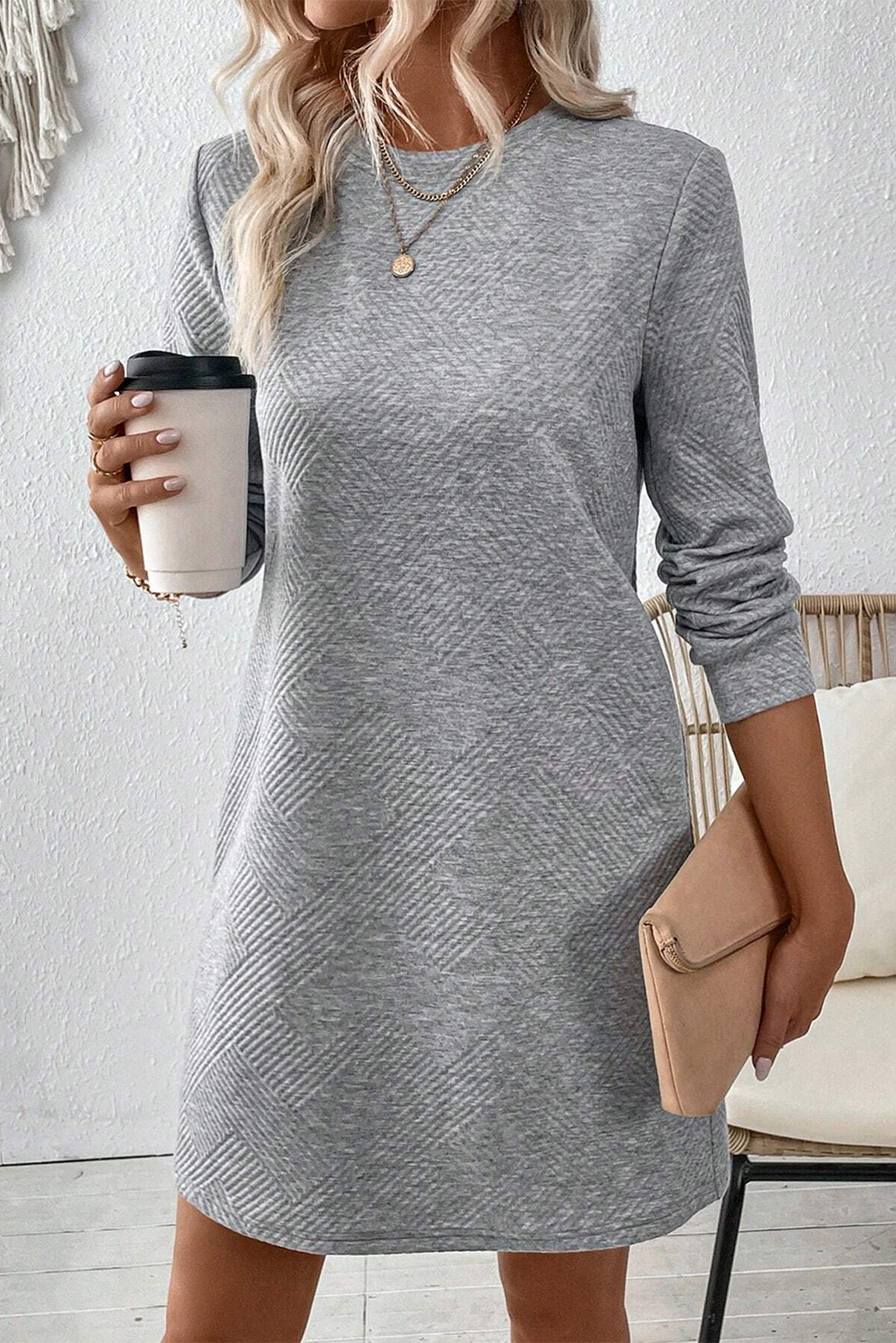 3/4 Sleeve A-line Dress - Concordia Style Boutique