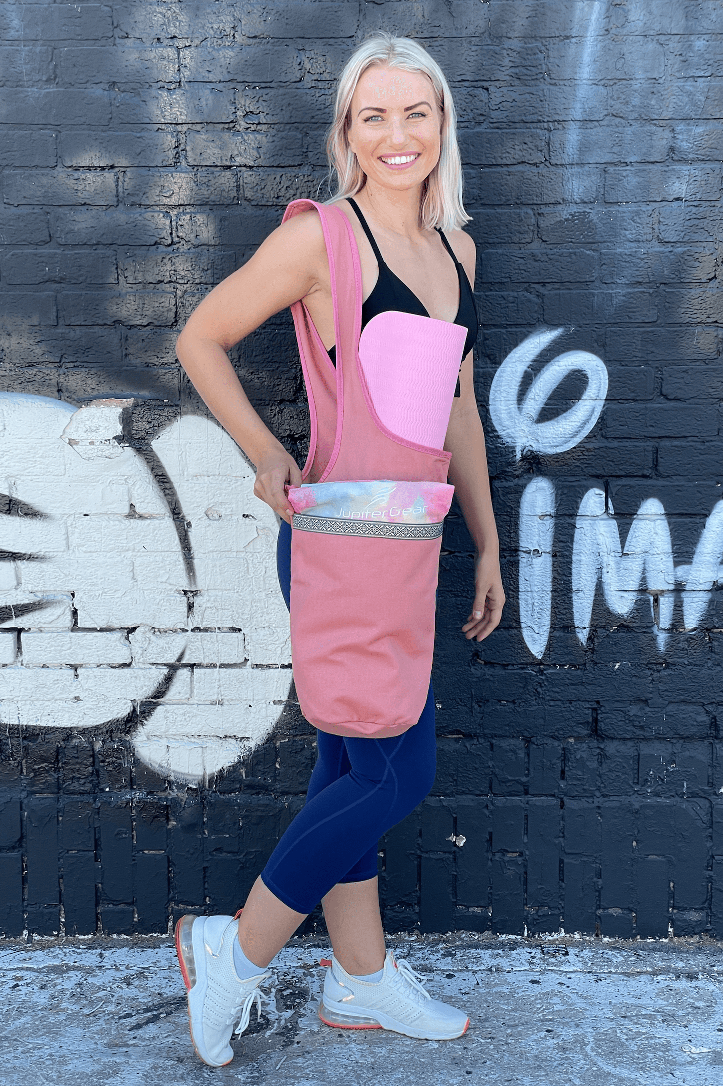 JupiterGear Yoga Mat Carrying Tote Bag with Large Pockets