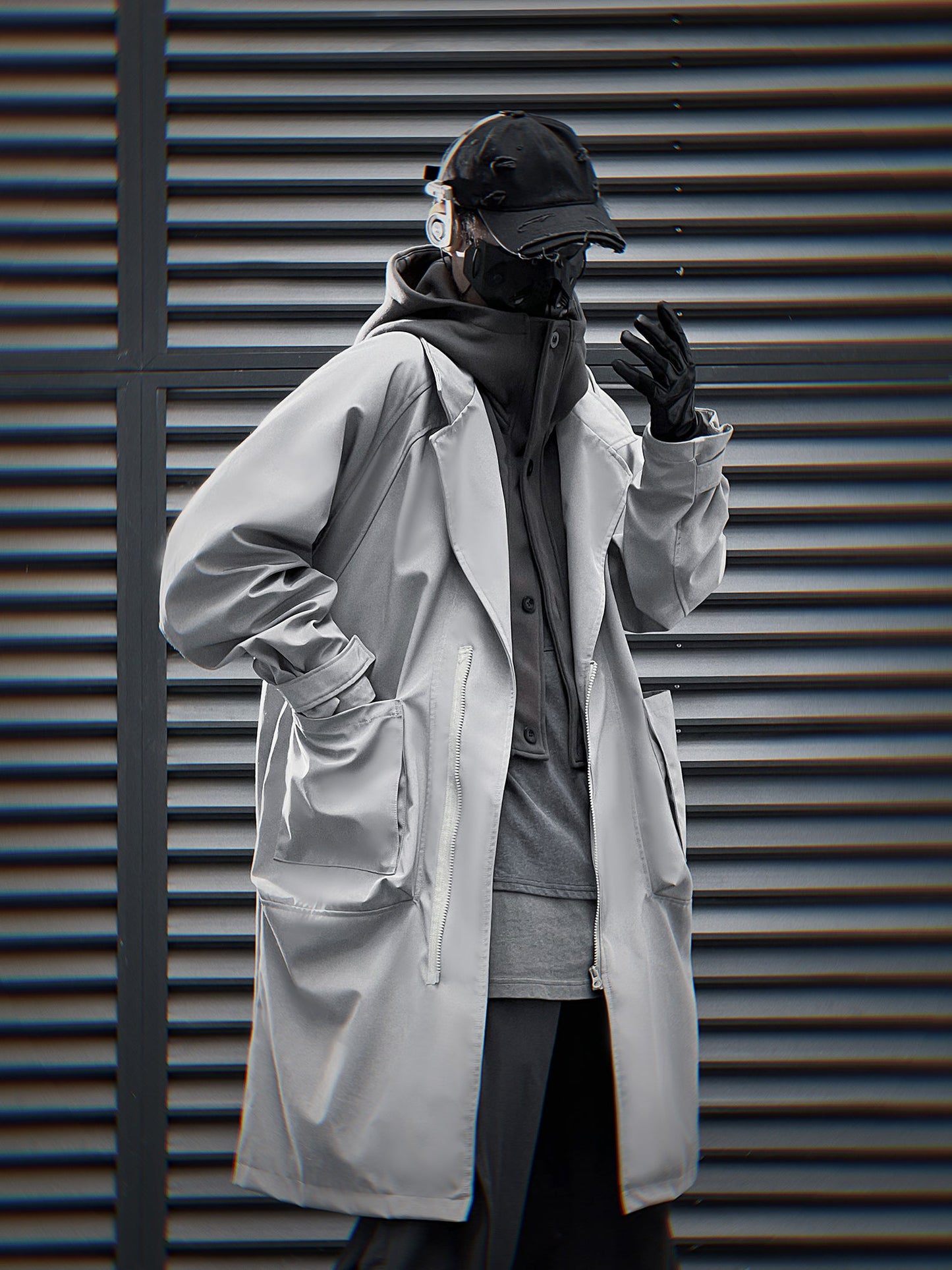 HiJ36 Grey Urban Trench Coat - Concordia Style Boutique