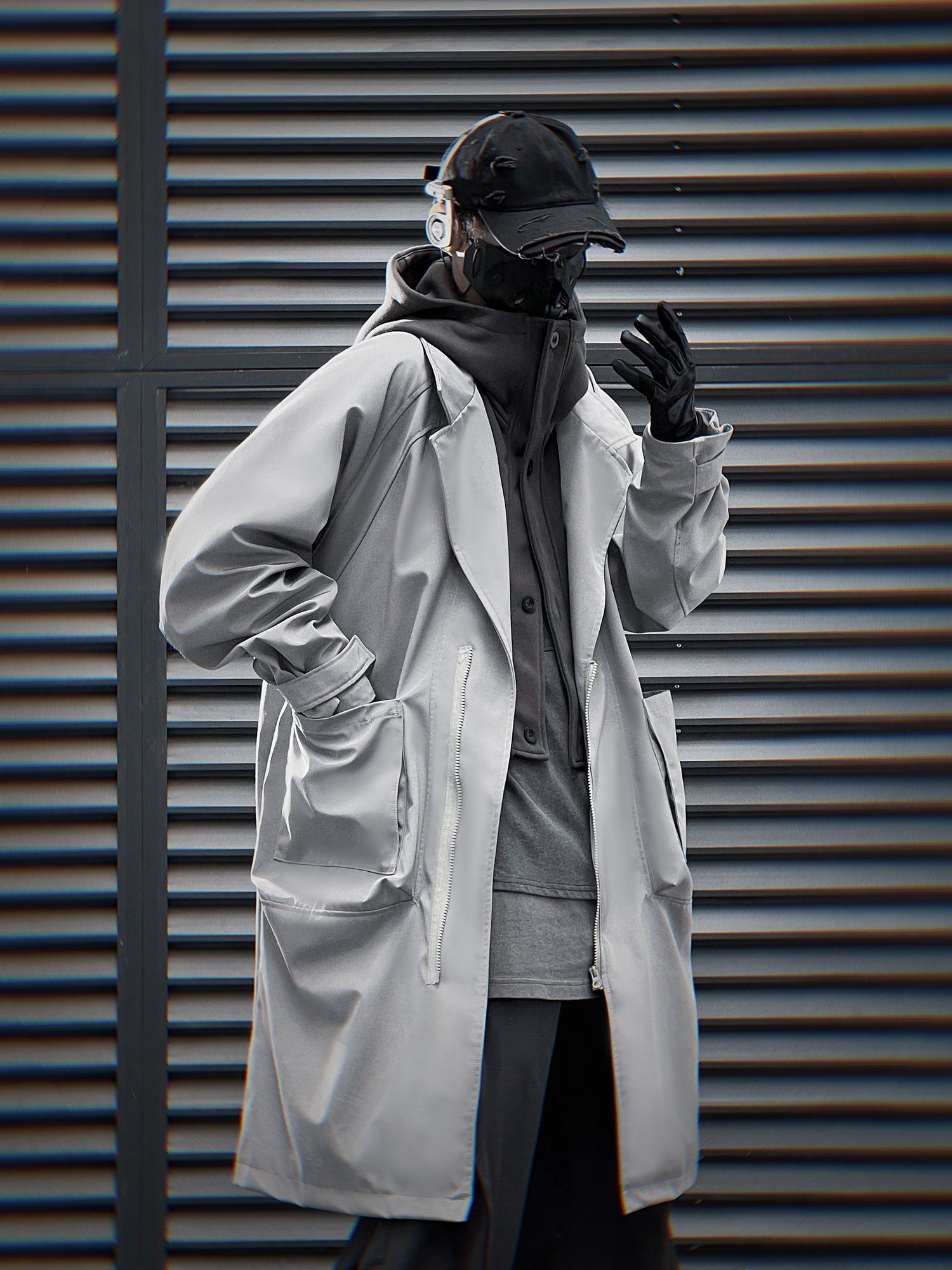 HiJ36 Grey Urban Trench Coat - Concordia Style Boutique