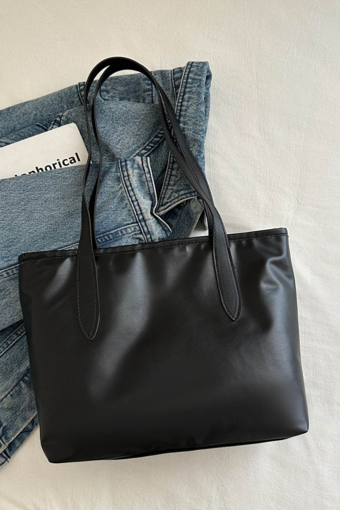 Bow Trim Polyester Tote Bag - Concordia Style Boutique