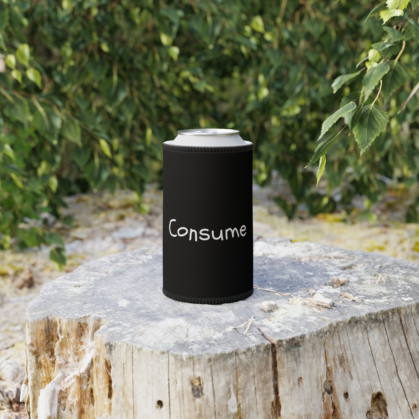 Stubby Cooler - "Consume" - Premium Cooler from Concordia Style Boutique - Just $12.16! Shop now at Concordia Style Boutique