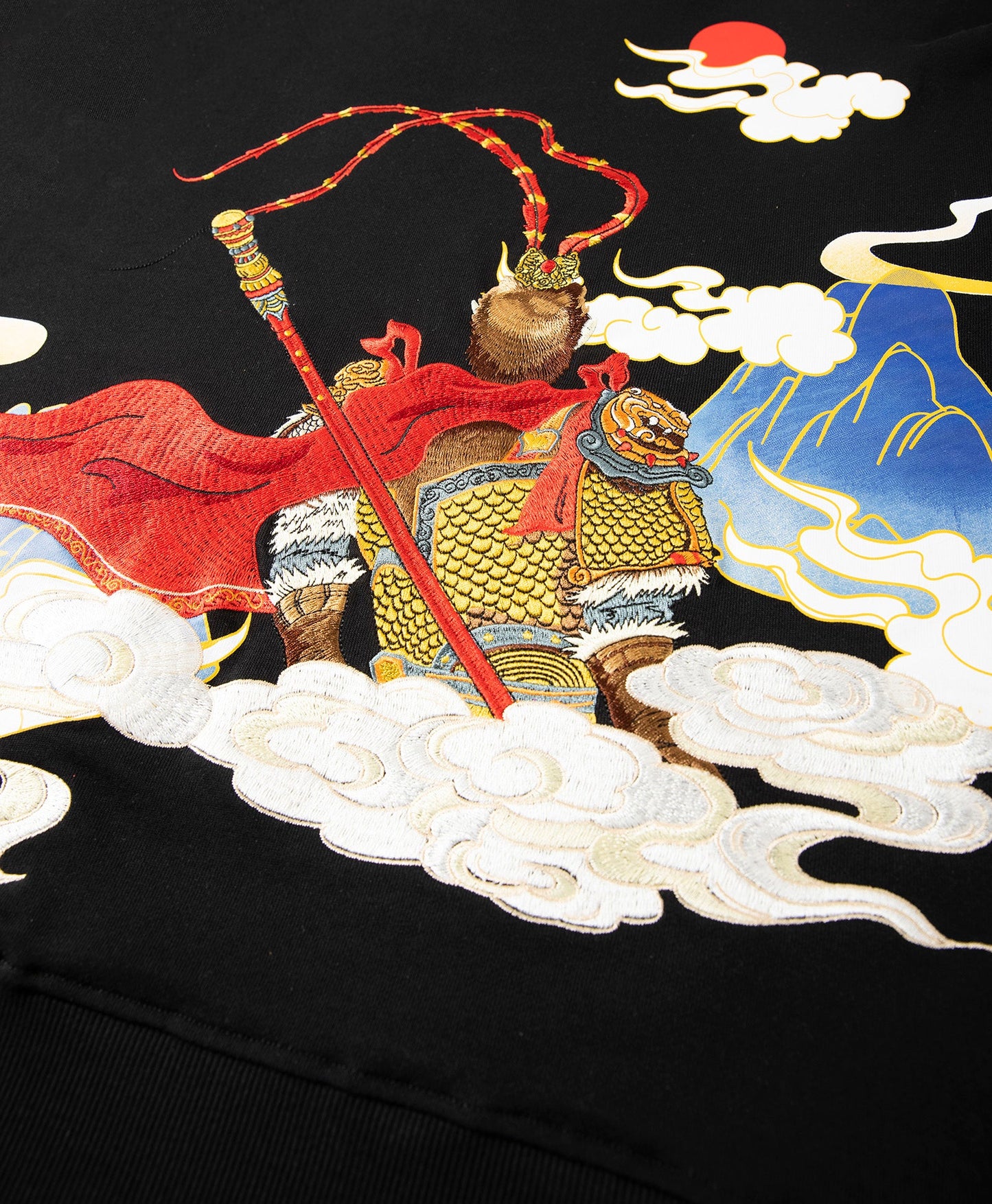Monkey King Embroidery Hoodie - Concordia Style Boutique