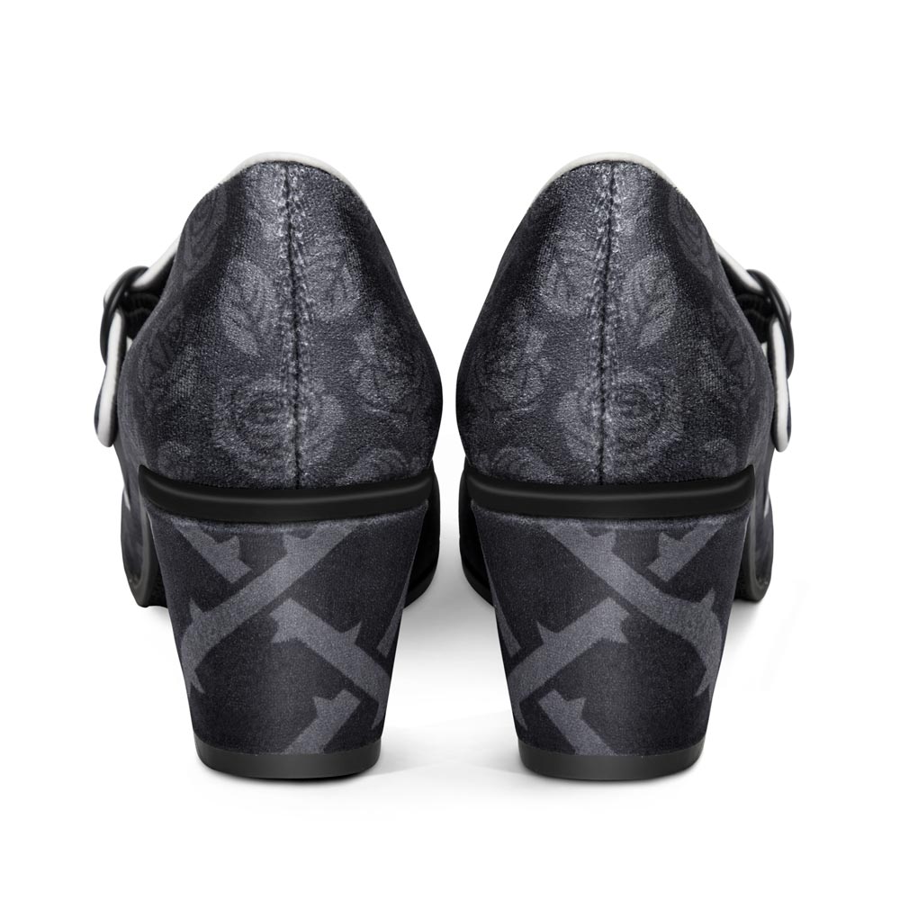 Chocolaticas® Mid Heels Black Tudor Women's Mary Jane Pump - Concordia Style Boutique