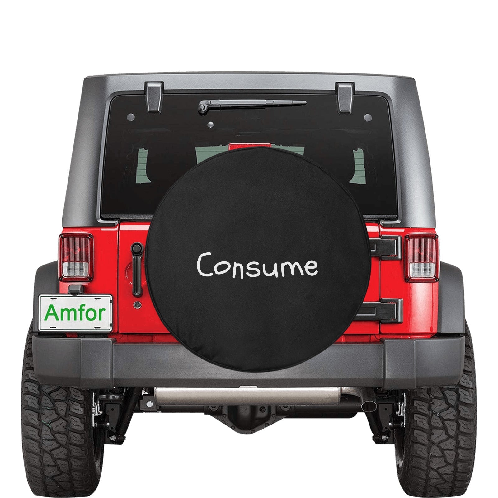 Spare Tire Cover - "Consume" - Premium Spare Tire Cover from Inkedjoy - Just $44.74! Shop now at Concordia Style Boutique