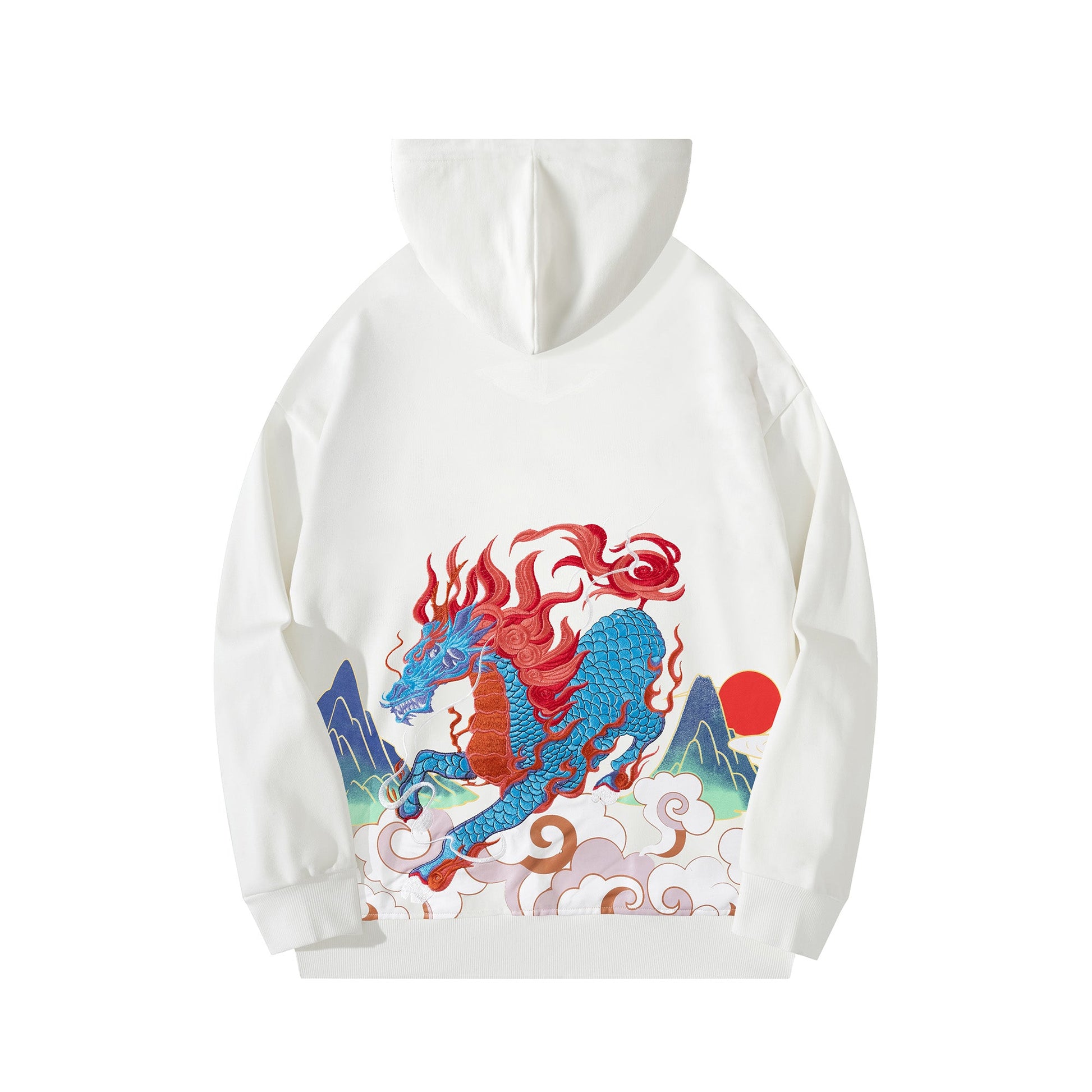 KH9240 Demon Horse Embroidery Hoodie - Concordia Style Boutique