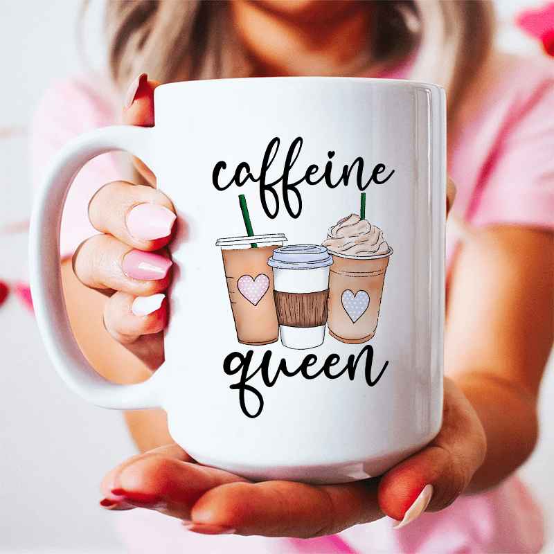Caffeine Queen Ceramic Mug 15 oz - Concordia Style Boutique