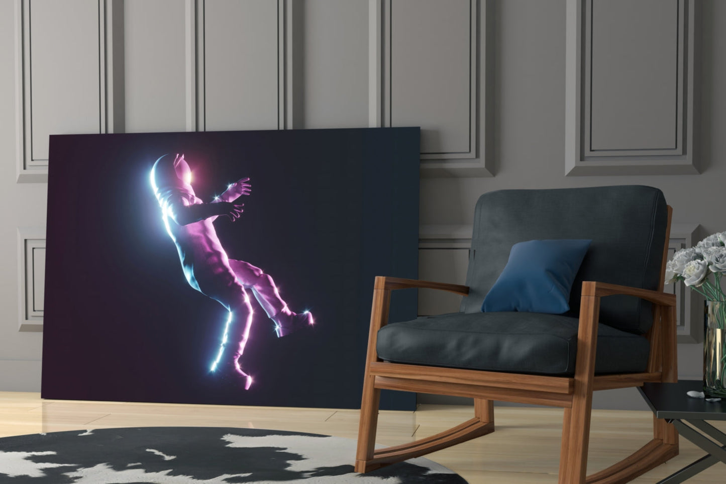 Astronaut Glass Wall Art