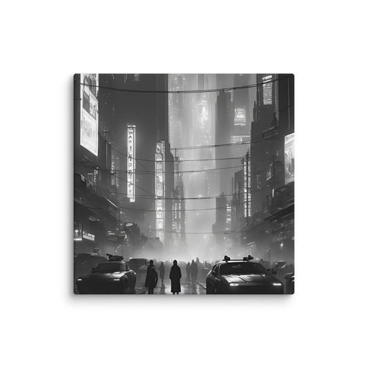 Synthwave City 14 Canvas - Concordia Style Boutique