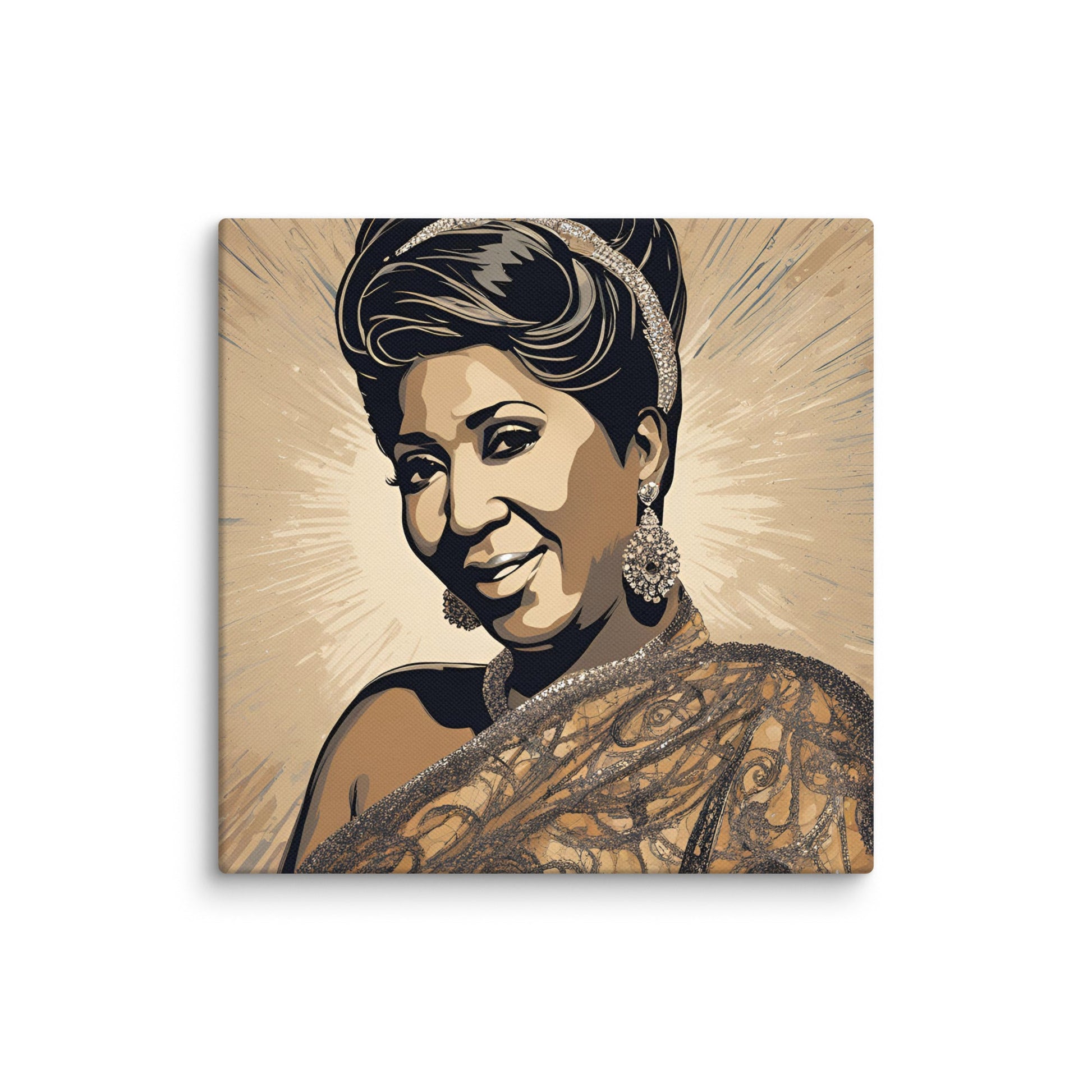 Aretha Franklin Portait on Canvas - Concordia Style Boutique