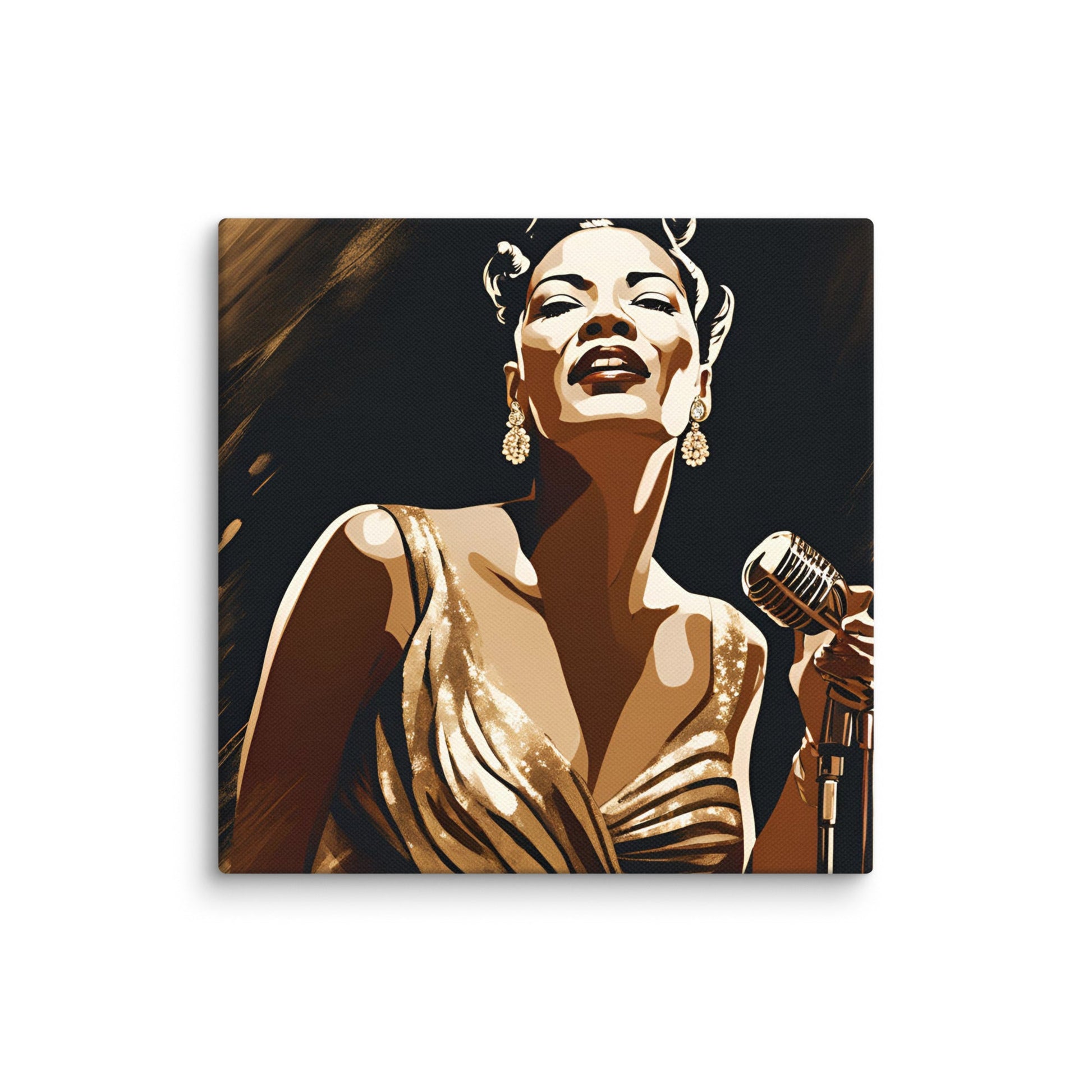 Billie Holiday Portait on Canvas - Concordia Style Boutique