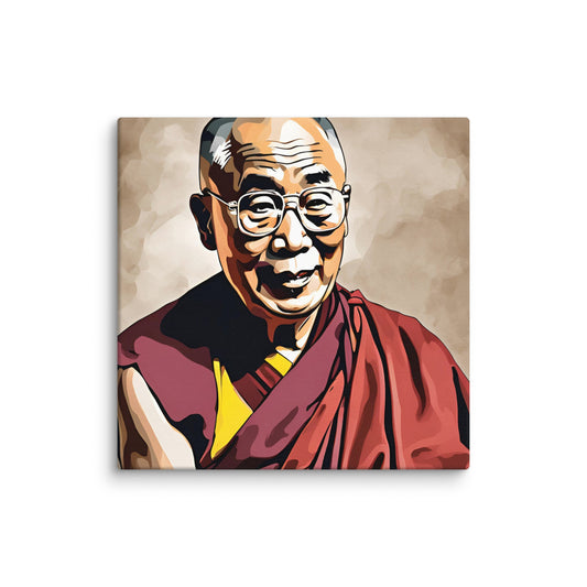 Dalai Lama Portait on Canvas - Concordia Style Boutique