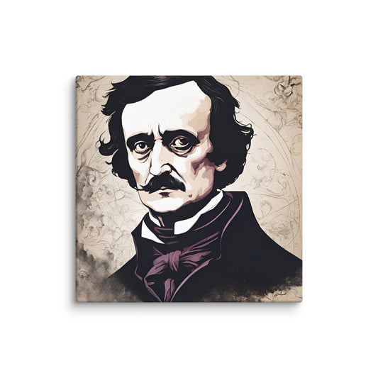 Edgar Allen Poe Portait on Canvas - Concordia Style Boutique