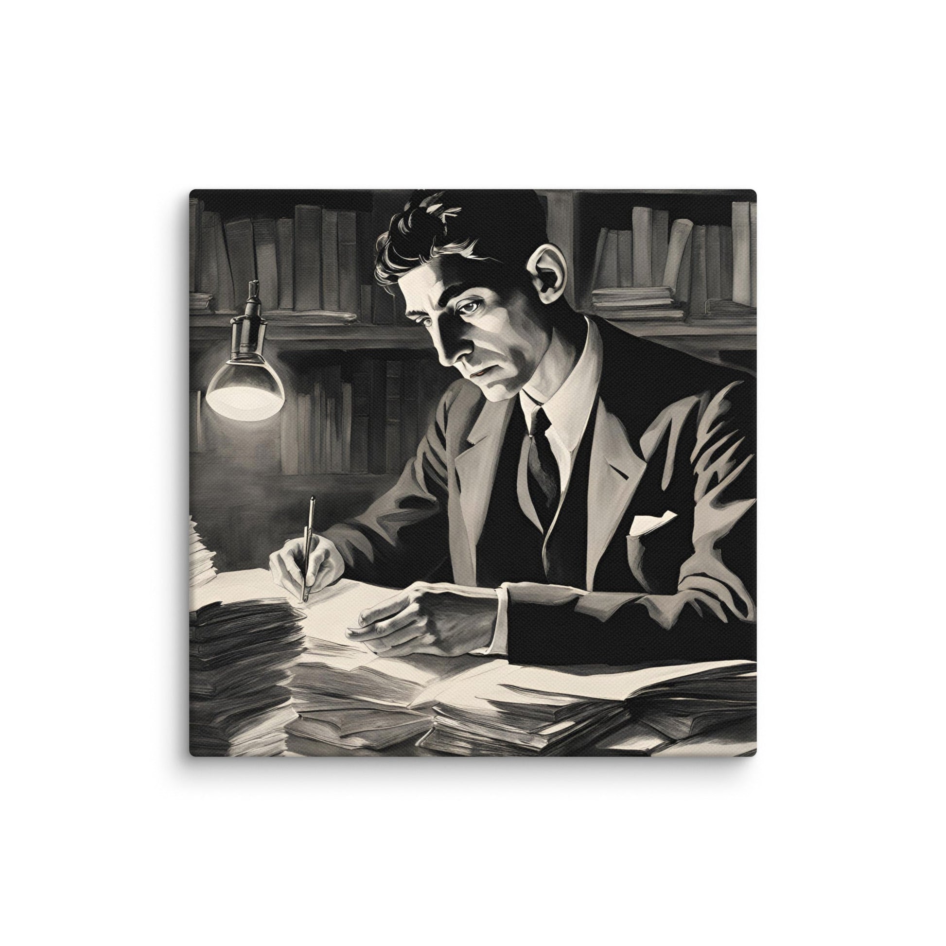 Franz Kafka Portait on Canvas - Concordia Style Boutique