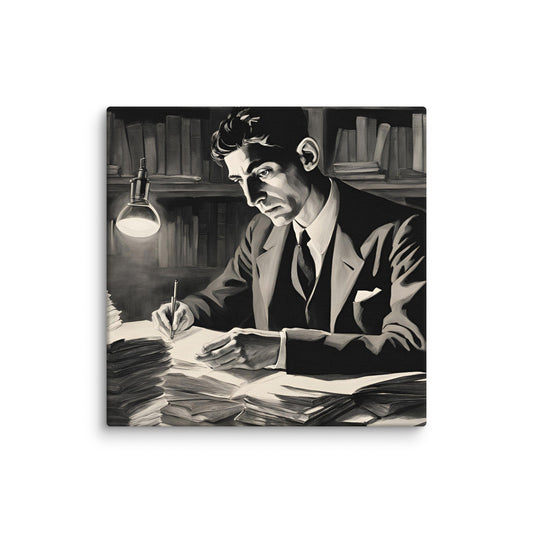 Franz Kafka Portait on Canvas - Concordia Style Boutique