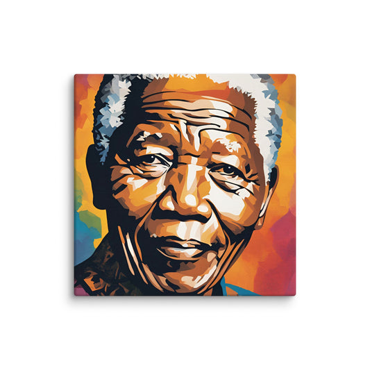 Nelson Mandela Portait on Canvas - Concordia Style Boutique