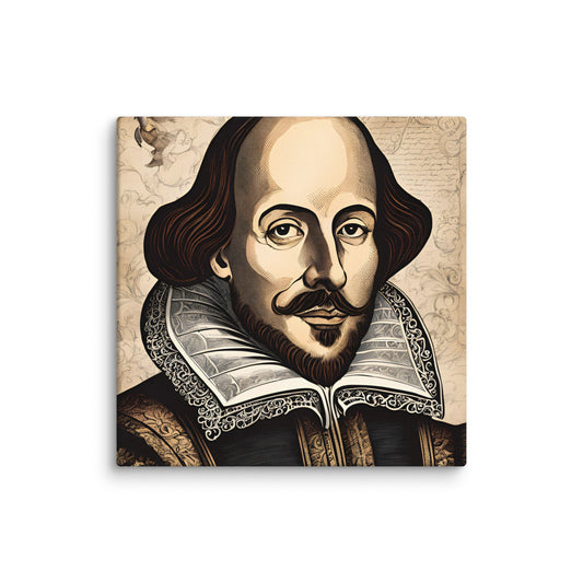 William Shakespeare Portait on Canvas - Concordia Style Boutique