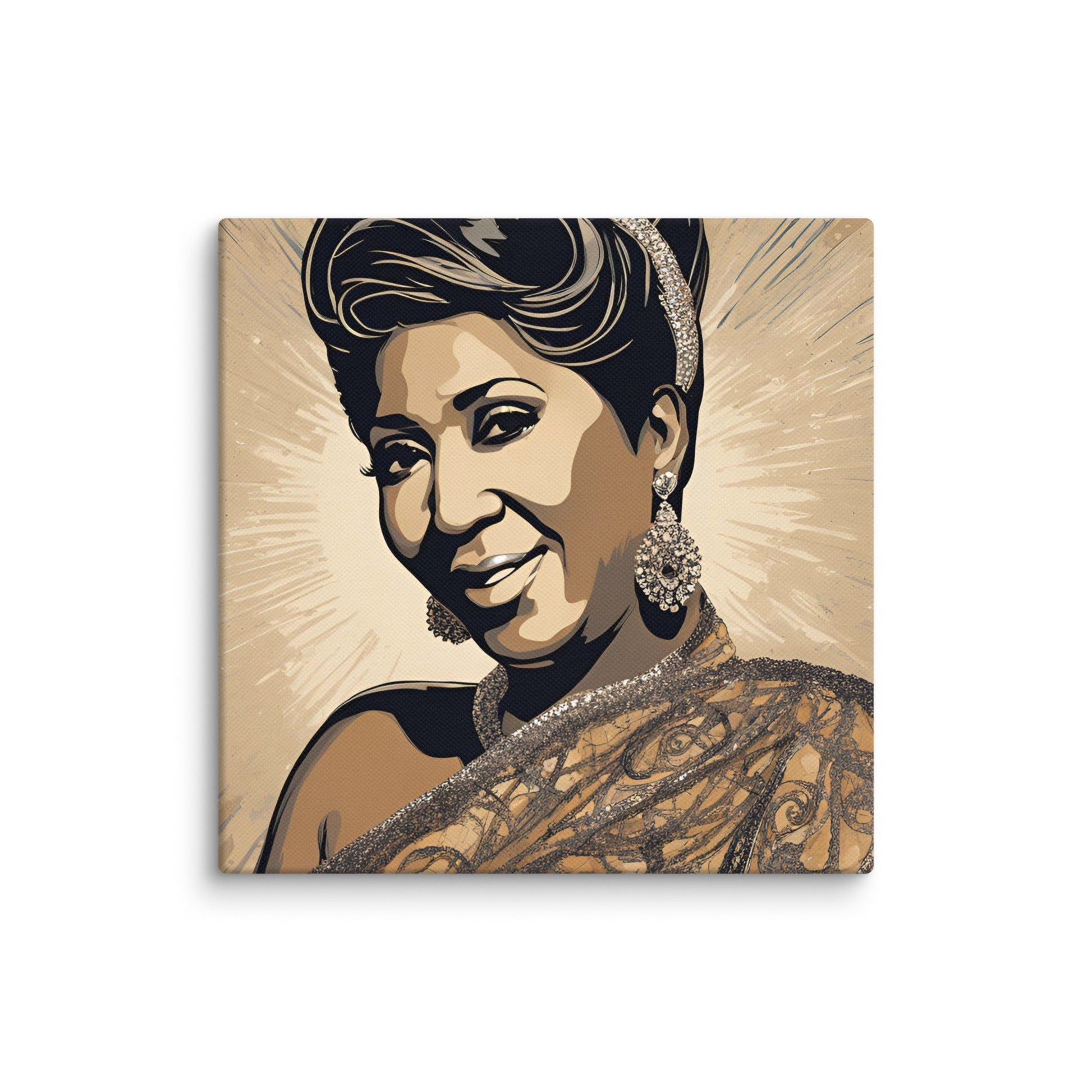Aretha Franklin Portait on Canvas - Concordia Style Boutique