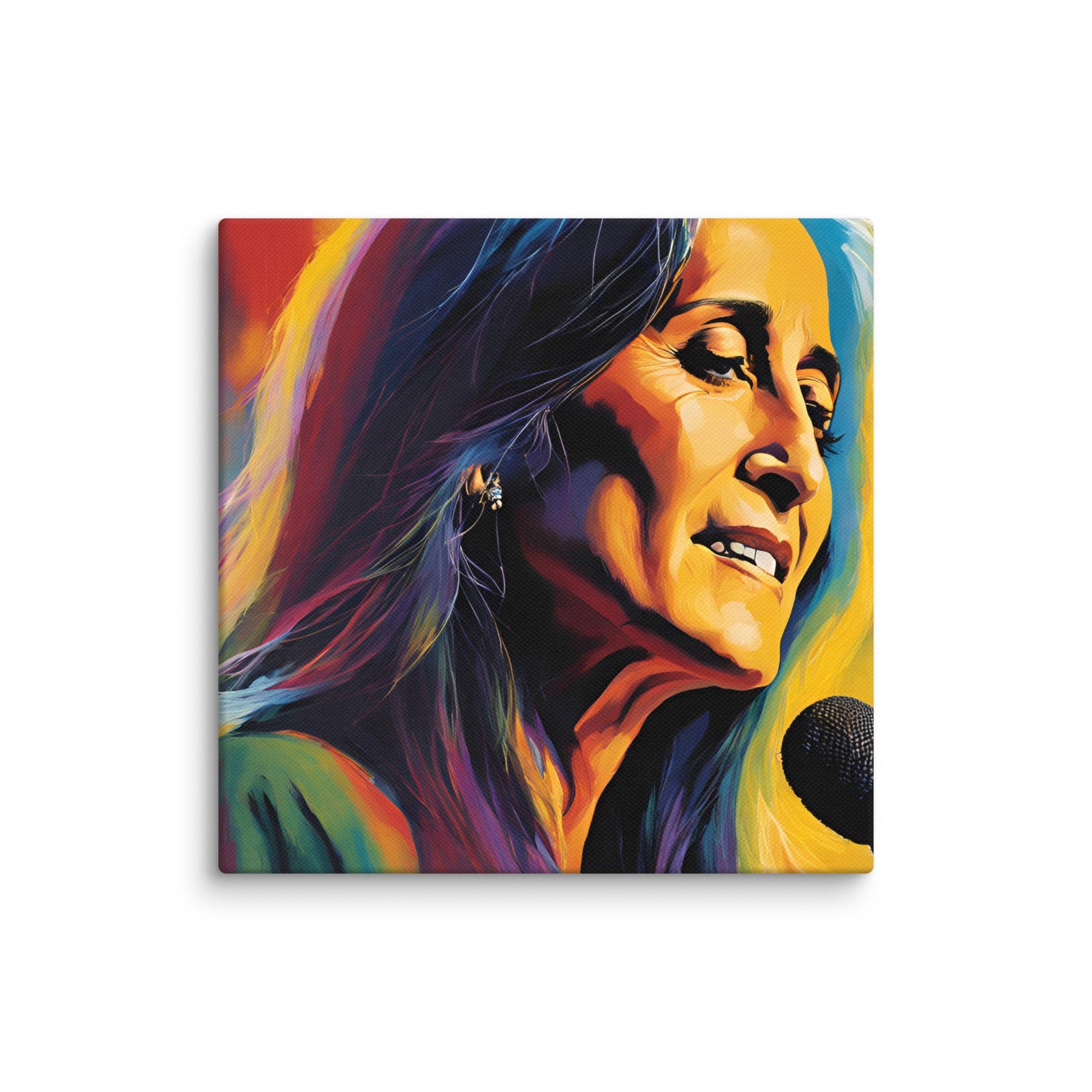 Joan Baez Portait on Canvas - Concordia Style Boutique