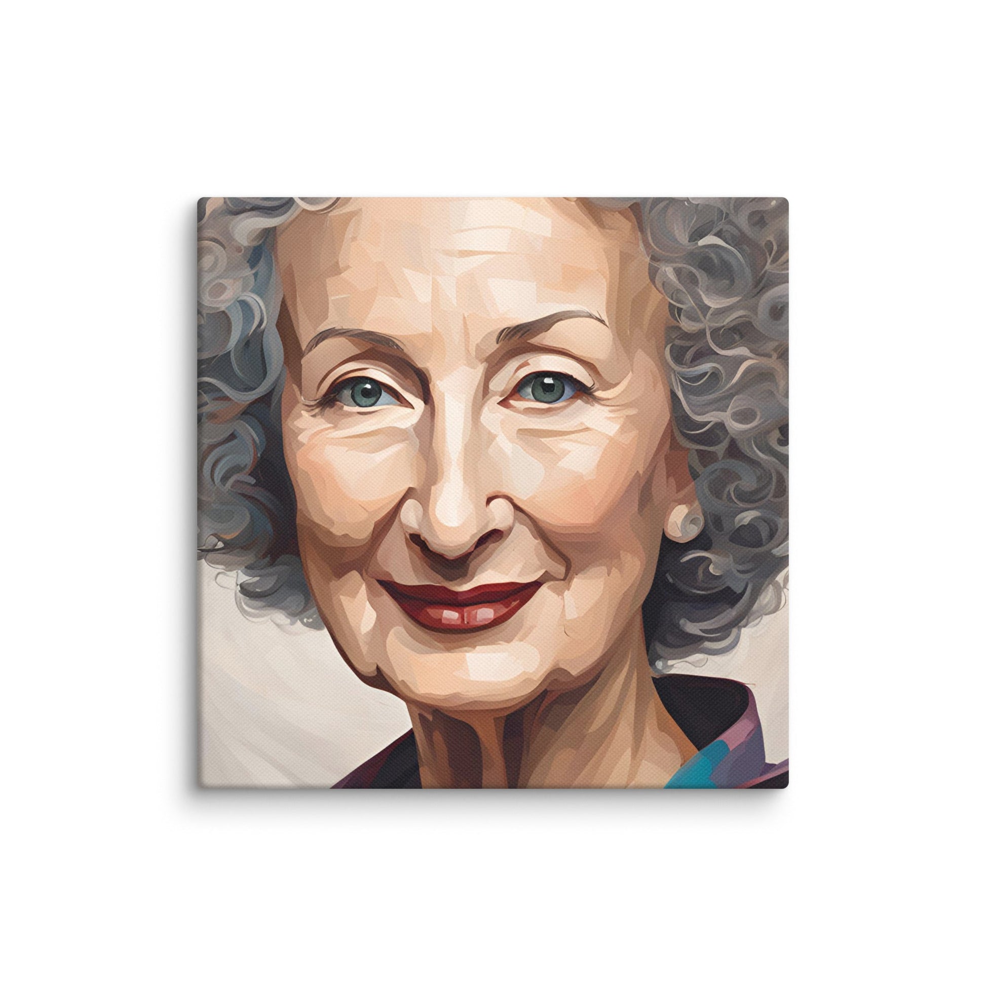 Margaret Atwood Portait on Canvas - Concordia Style Boutique