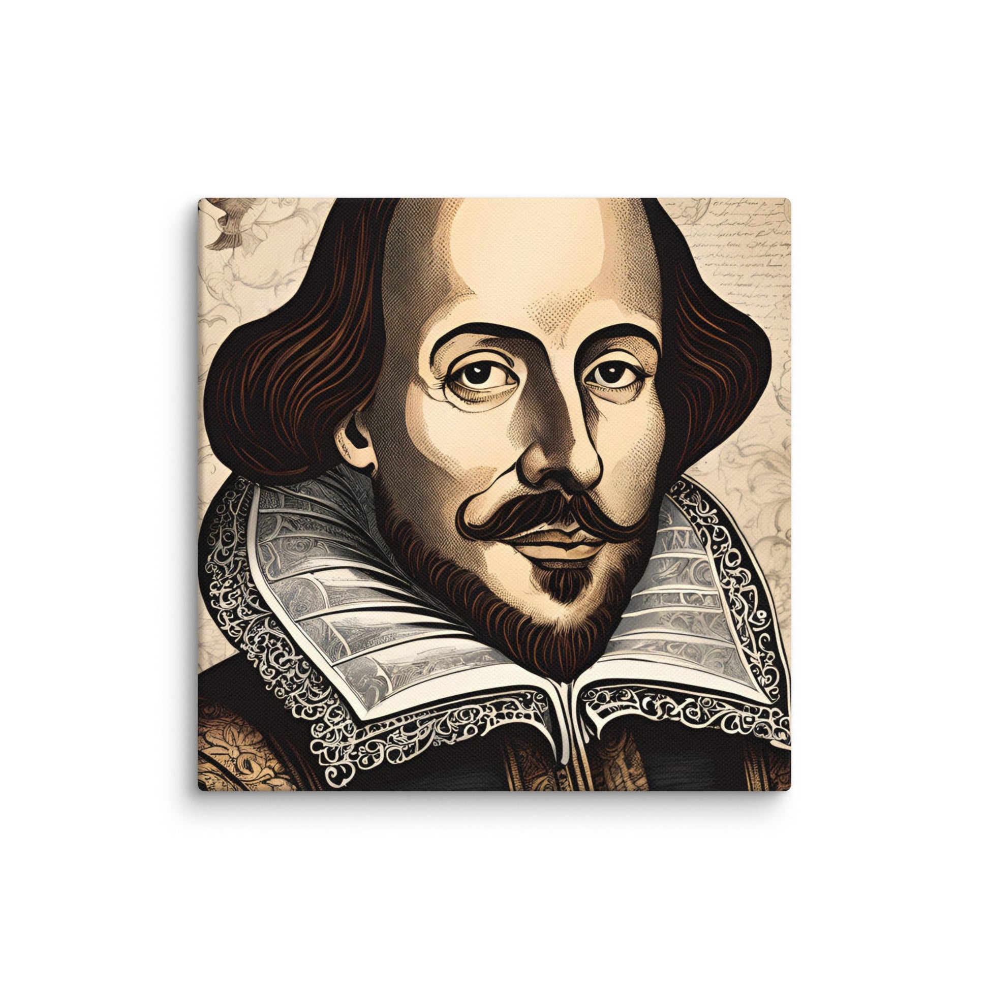 William Shakespeare Portait on Canvas - Concordia Style Boutique