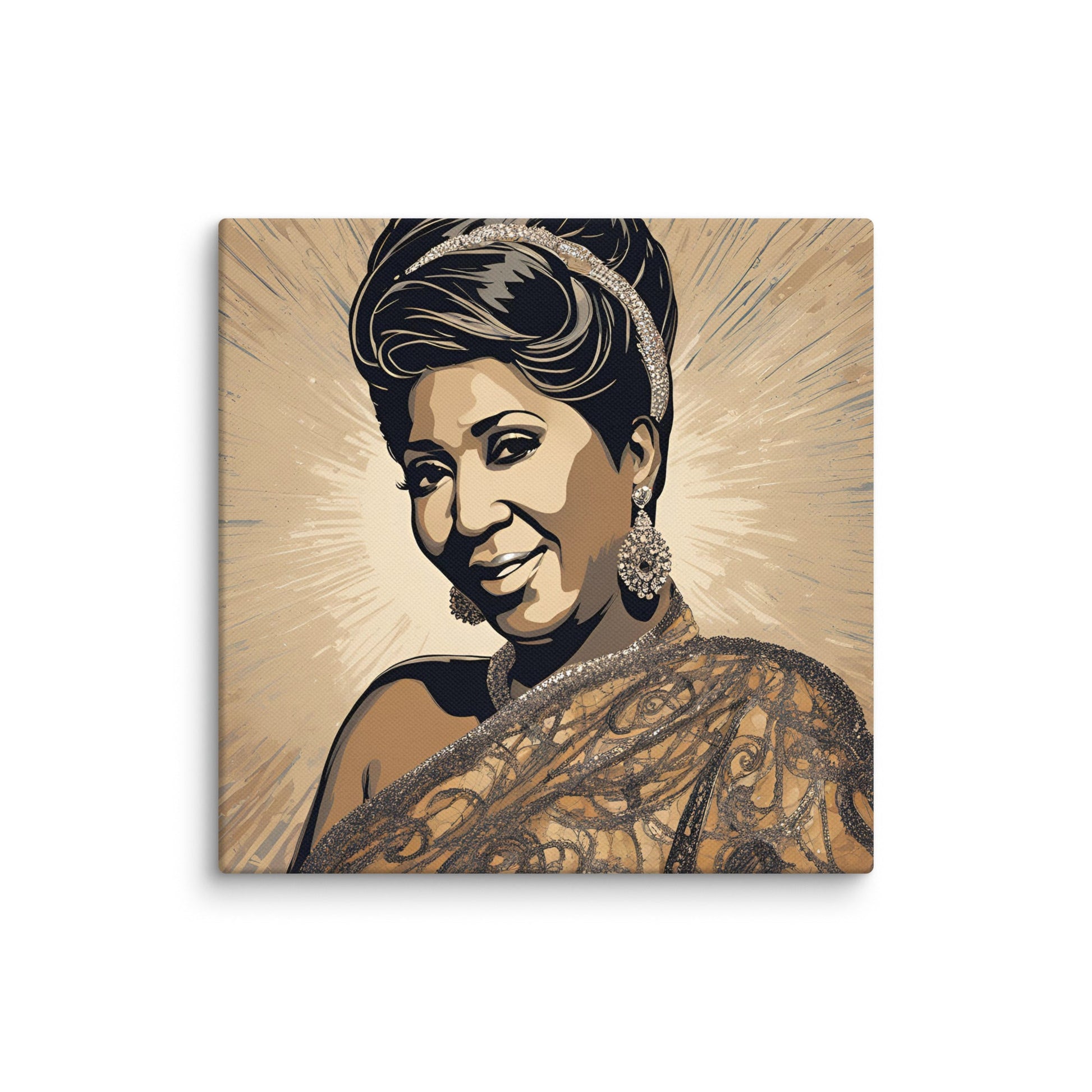 Aretha Franklin Portait on Canvas - Concordia Style Boutique