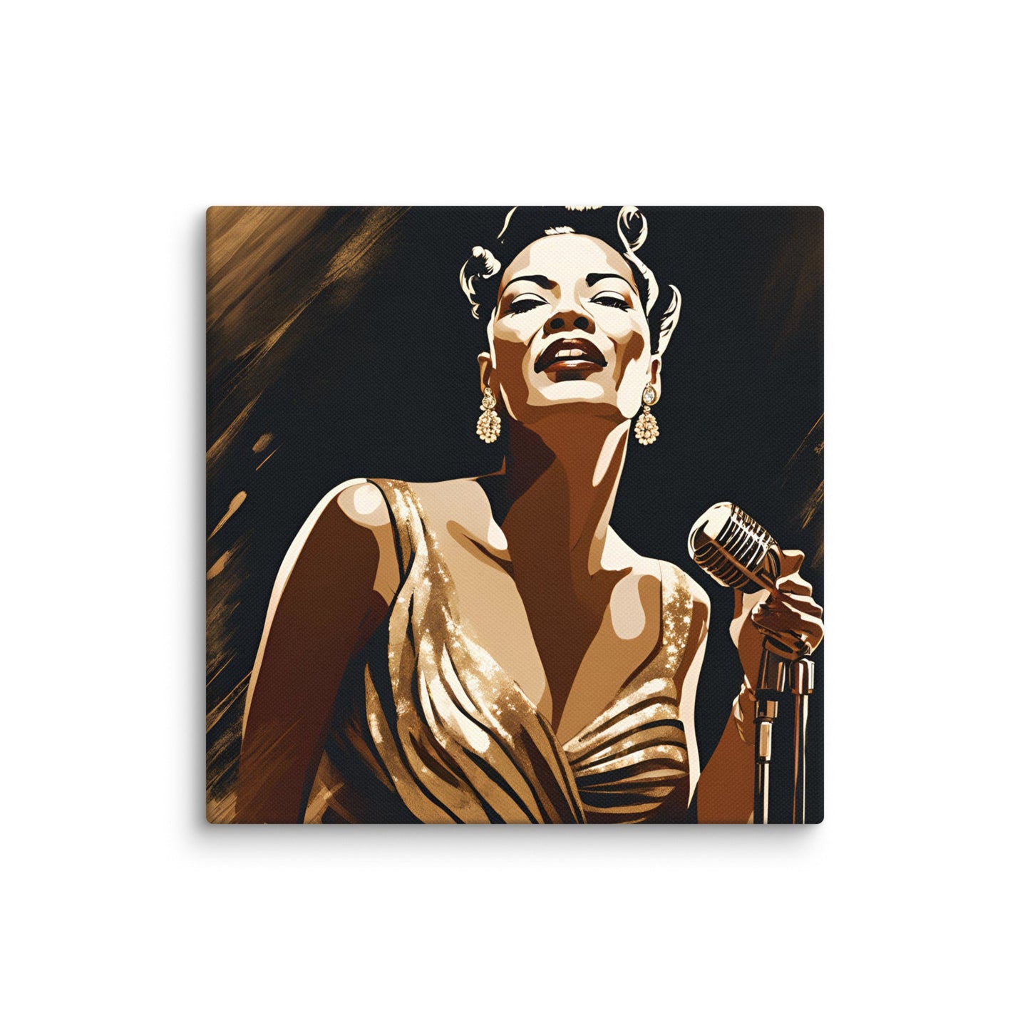 Billie Holiday Portait on Canvas - Concordia Style Boutique