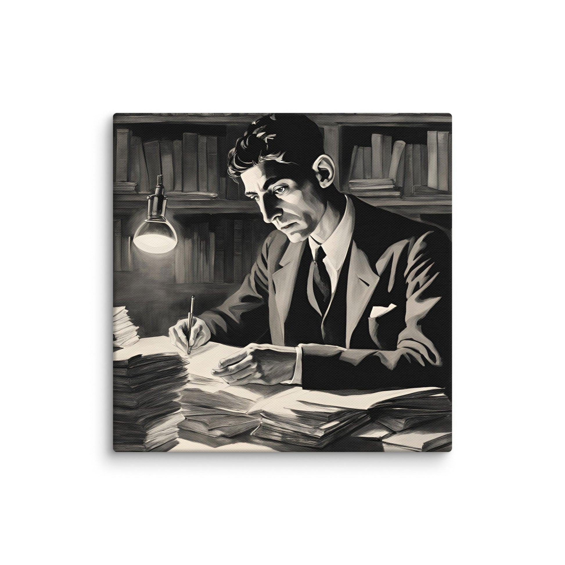 Franz Kafka Portait on Canvas - Concordia Style Boutique