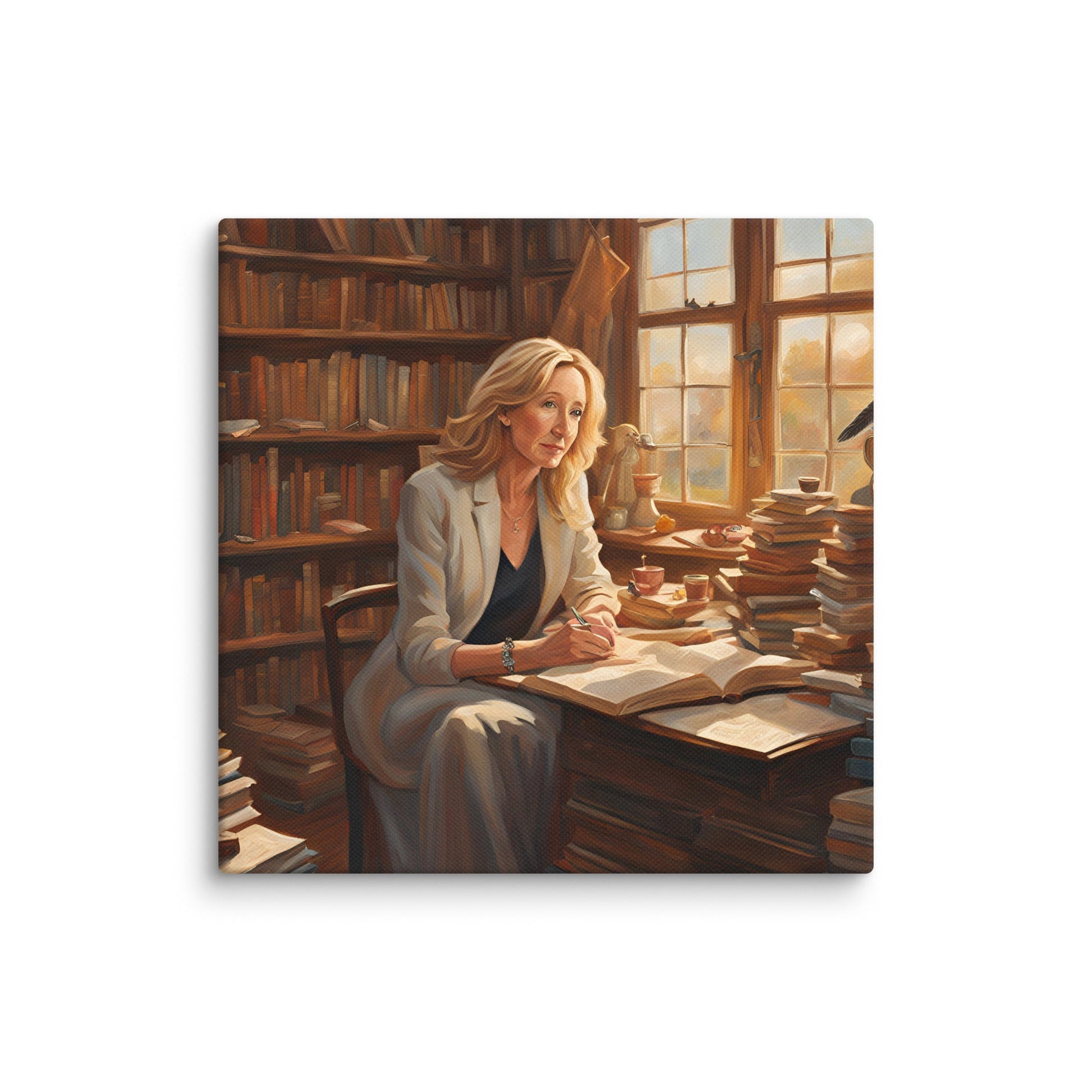 J. K. Rowling Portait on Canvas - Concordia Style Boutique