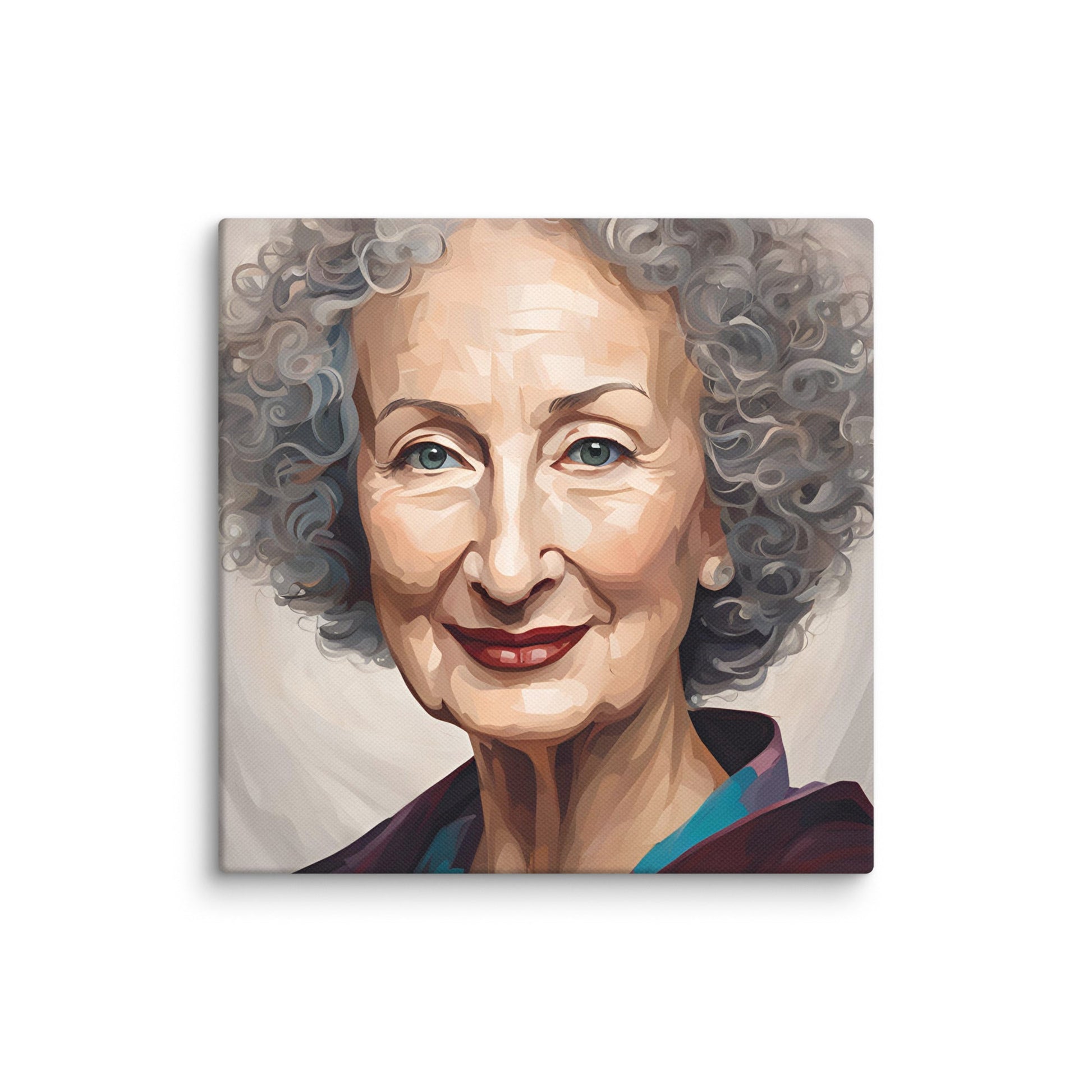 Margaret Atwood Portait on Canvas - Concordia Style Boutique
