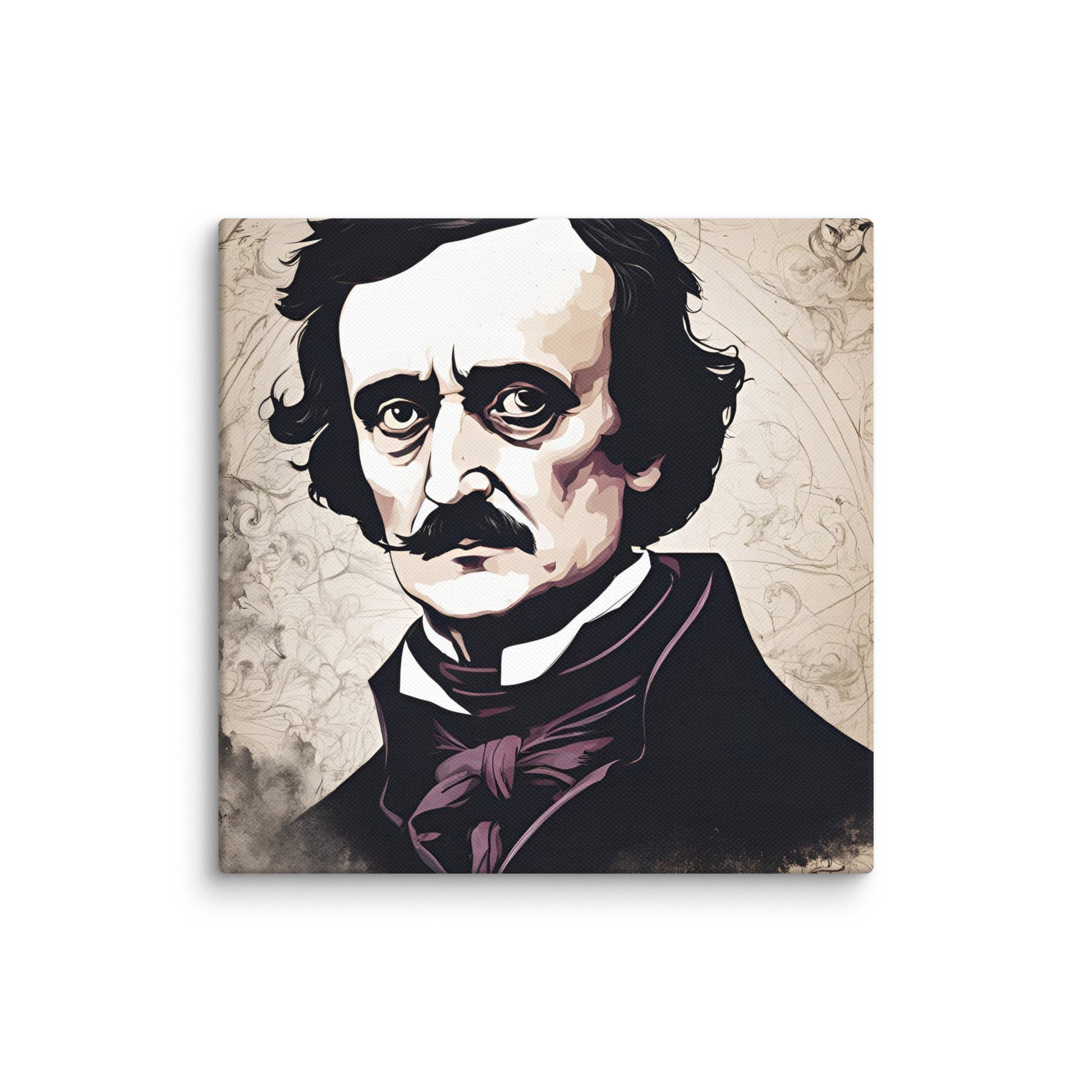 Edgar Allen Poe Portait on Canvas - Concordia Style Boutique