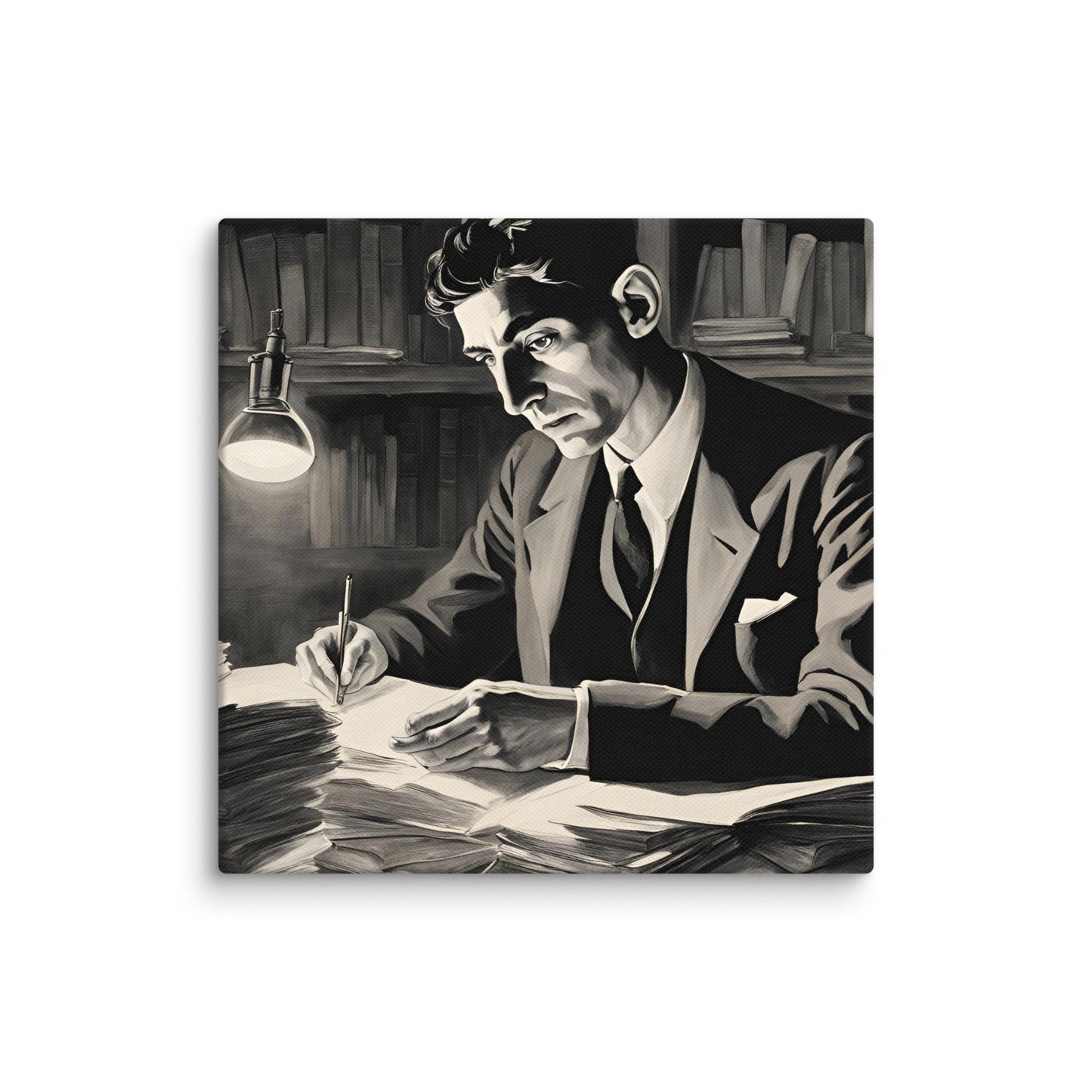 Franz Kafka Portait on Canvas - Concordia Style Boutique