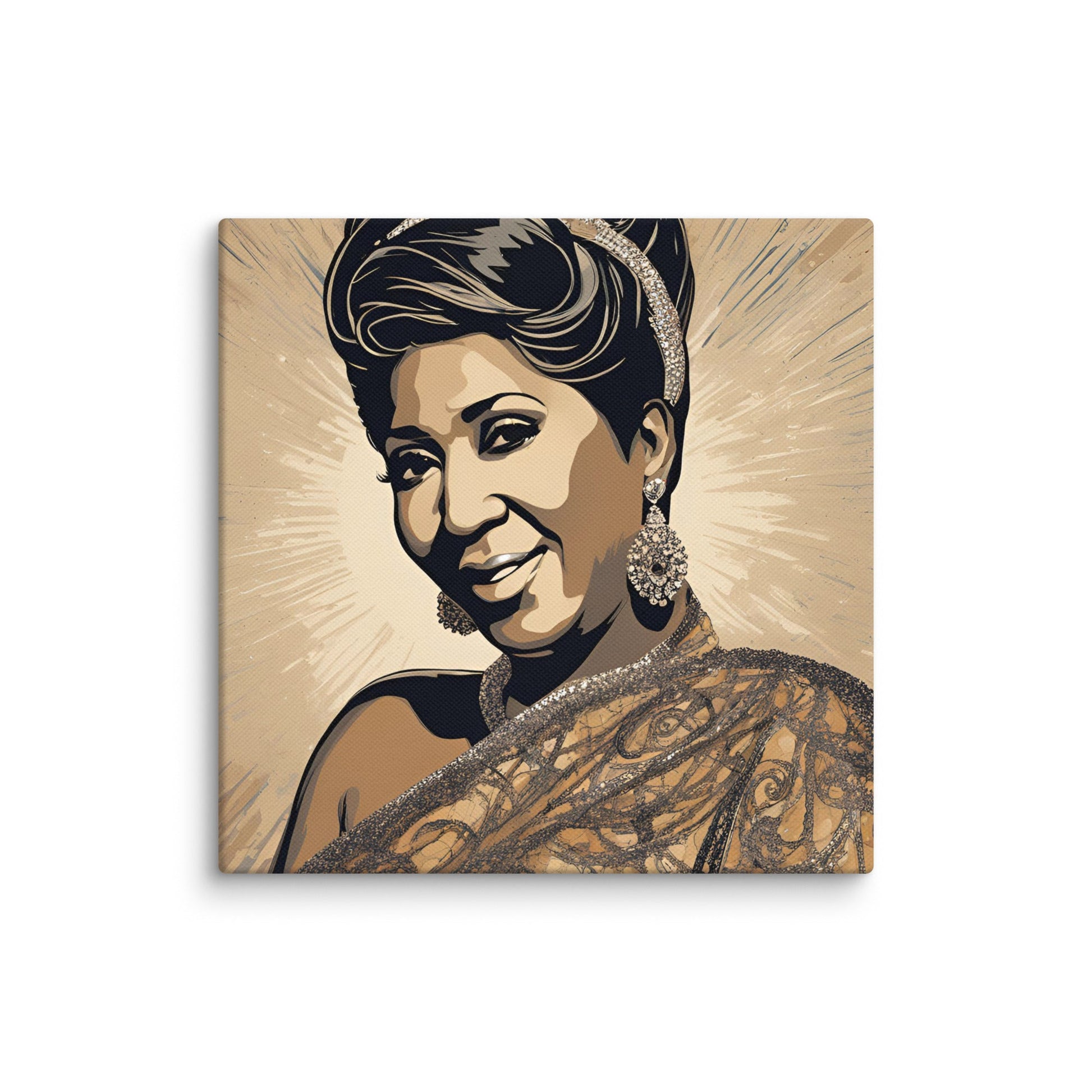 Aretha Franklin Portait on Canvas - Concordia Style Boutique