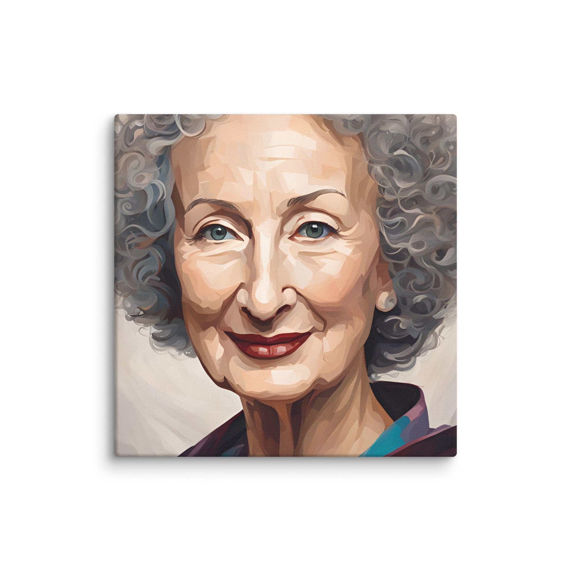 Margaret Atwood Portait on Canvas - Concordia Style Boutique