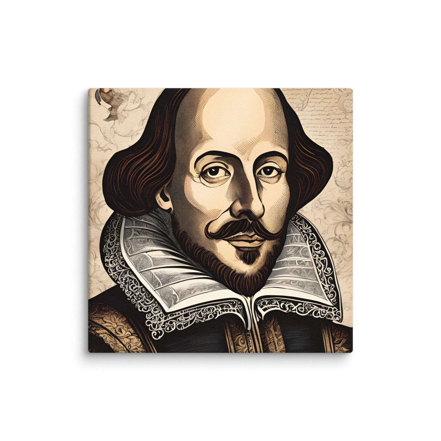 William Shakespeare Portait on Canvas - Concordia Style Boutique