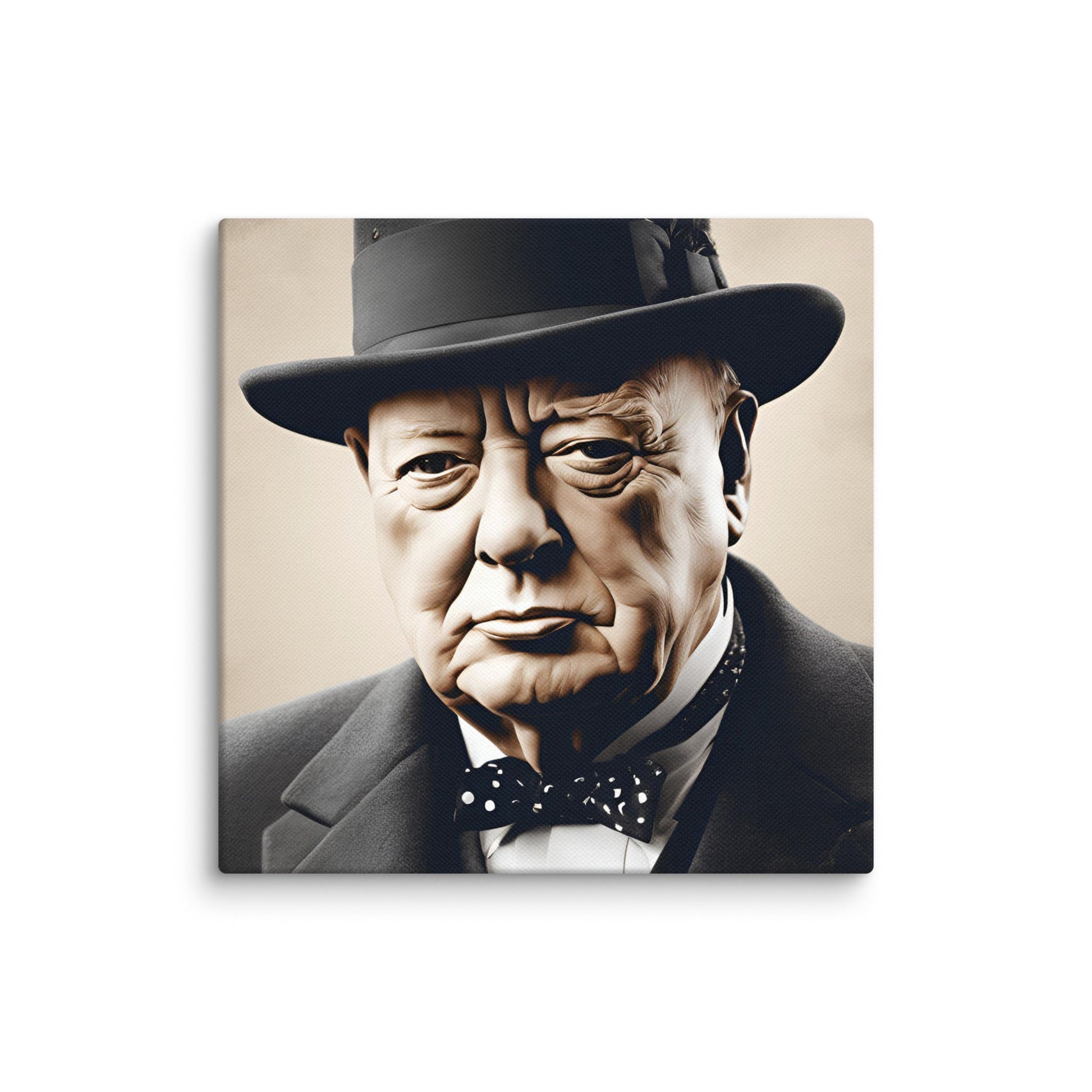 Winston Churchill Portait on Canvas - Concordia Style Boutique