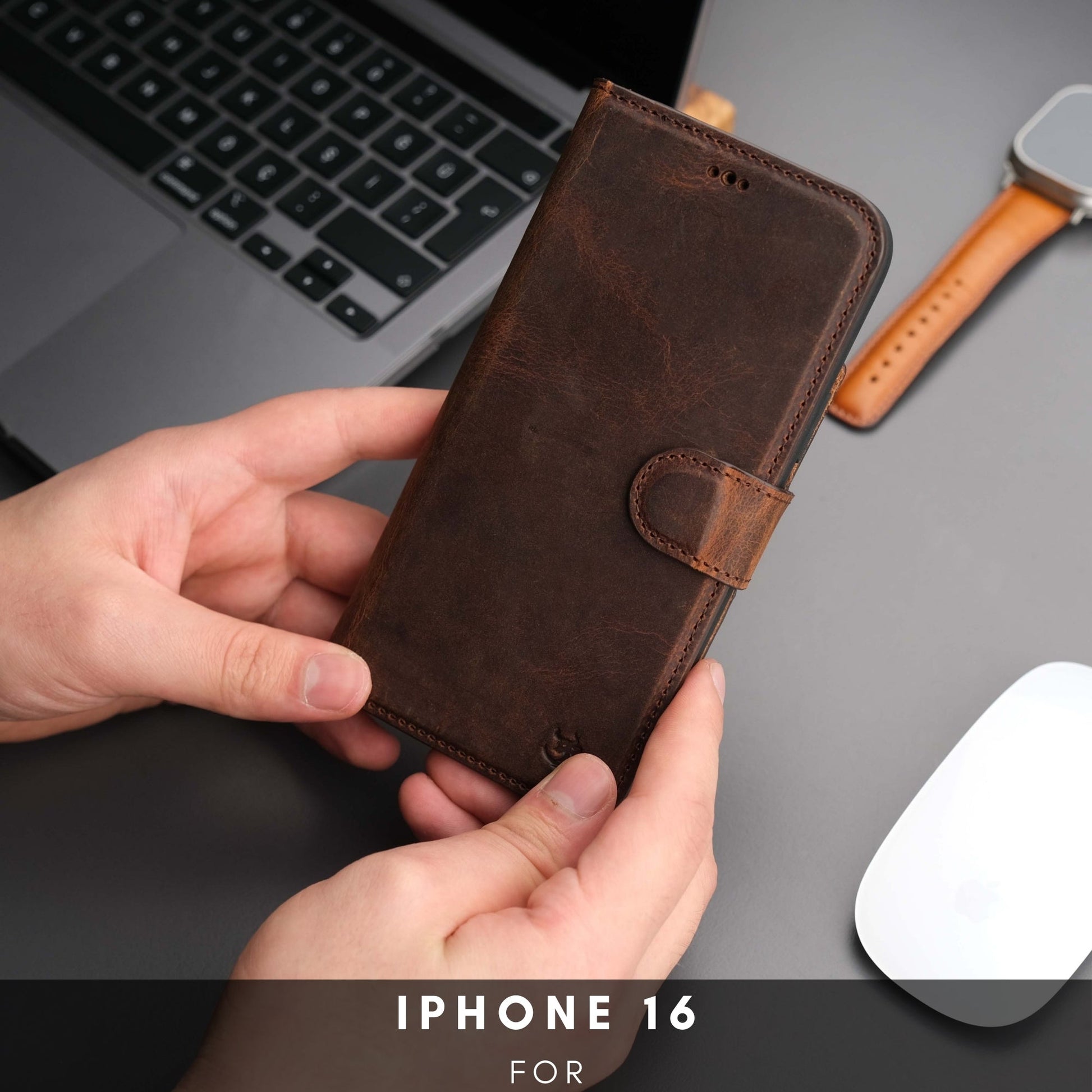 Casper iPhone 16 Wallet Case Leather MagSafe - Concordia Style Boutique