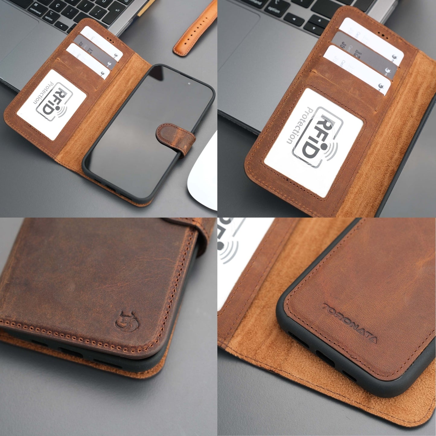 Casper iPhone 16 Plus Wallet Case Leather MagSafe - Concordia Style Boutique