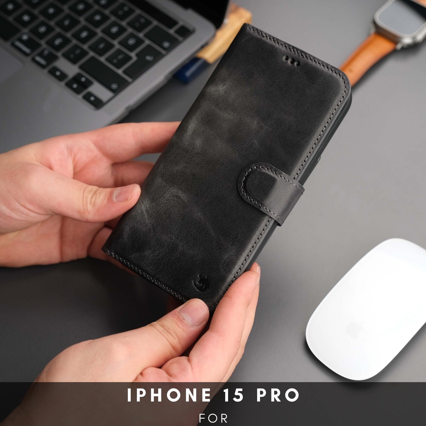 Casper iPhone 16 Pro Wallet Case Leather MagSafe - Concordia Style Boutique